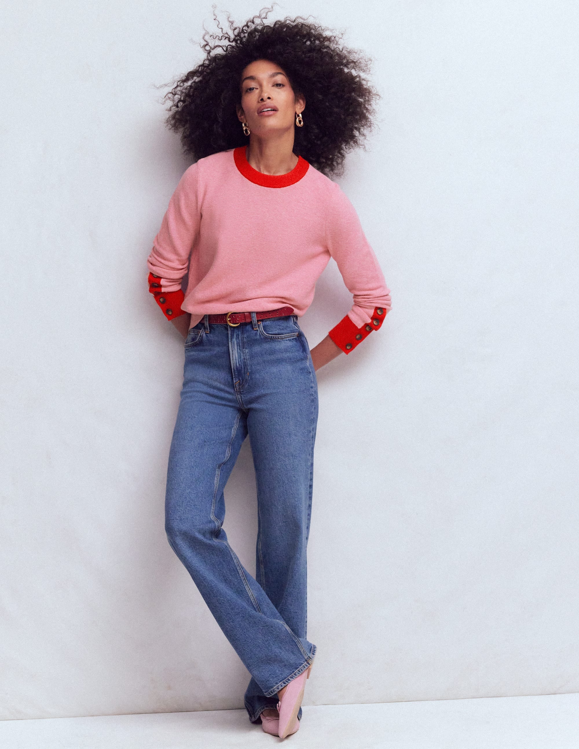 Pull Grace colourblock-Rose Pink Lady - Image 4