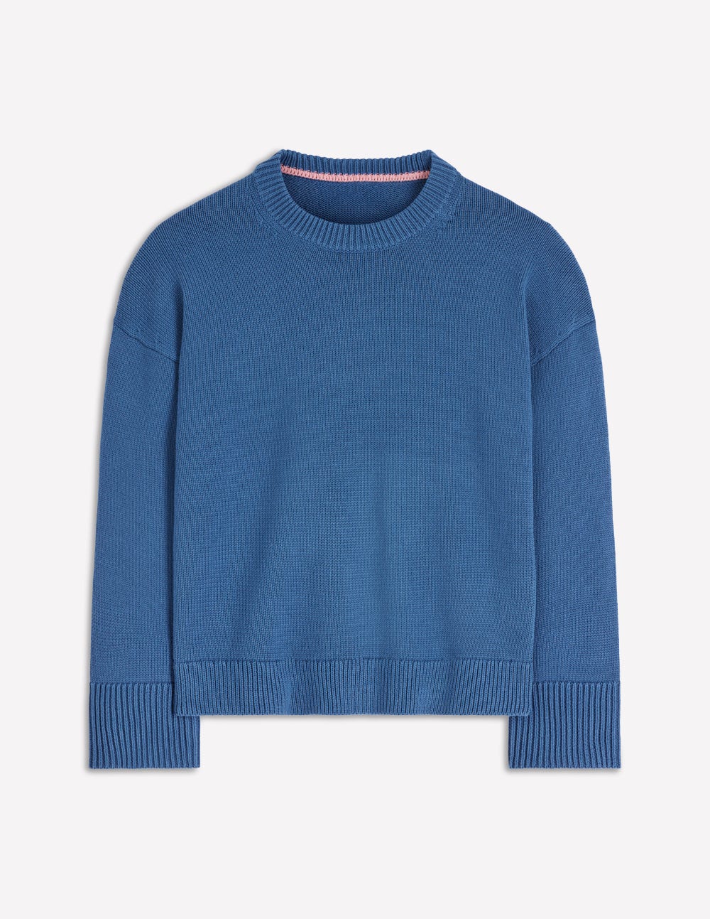 Pull décontracté Lucy en coton-Bleu denim - Image 6