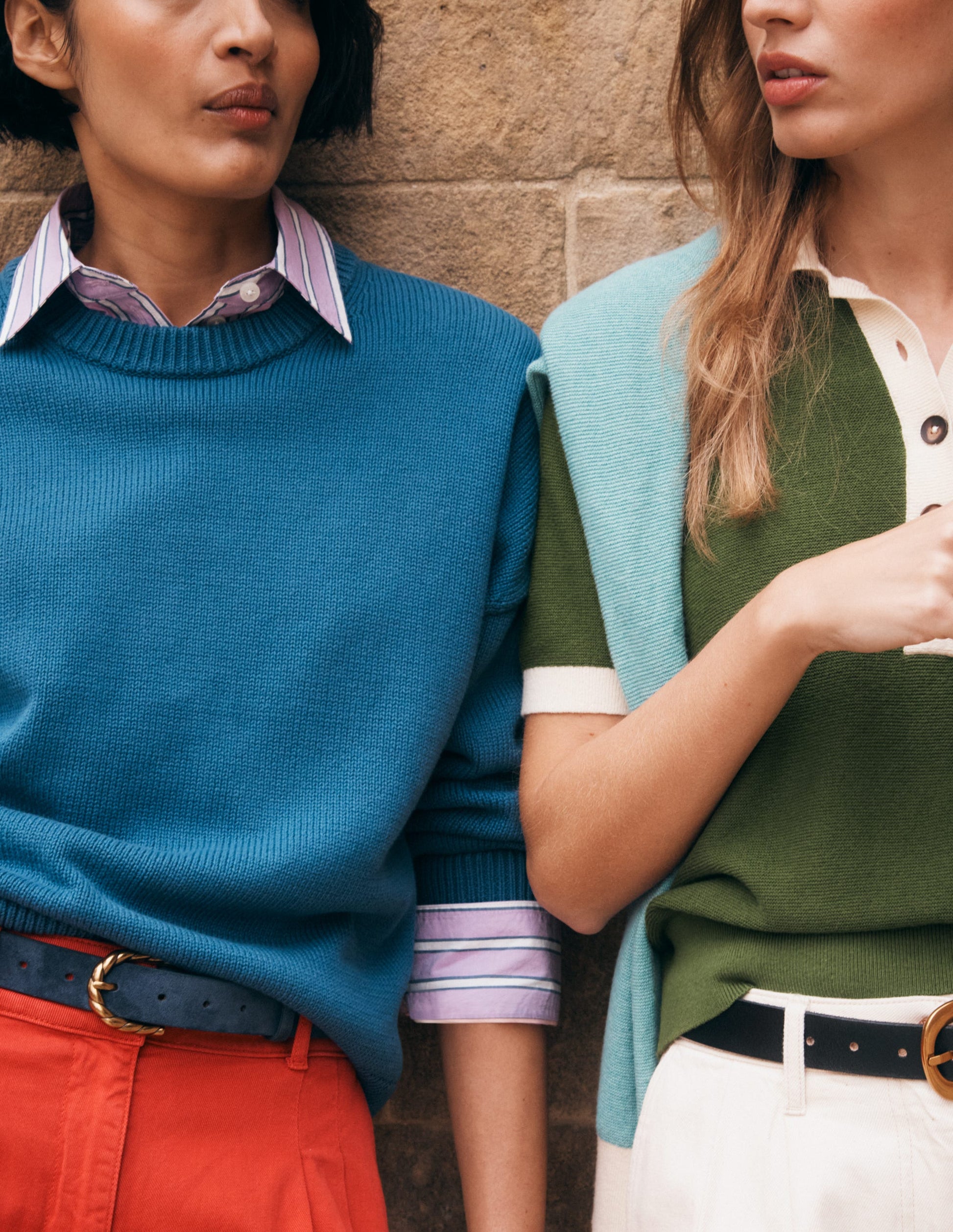 Pull décontracté Lucy en coton-Bleu denim-1