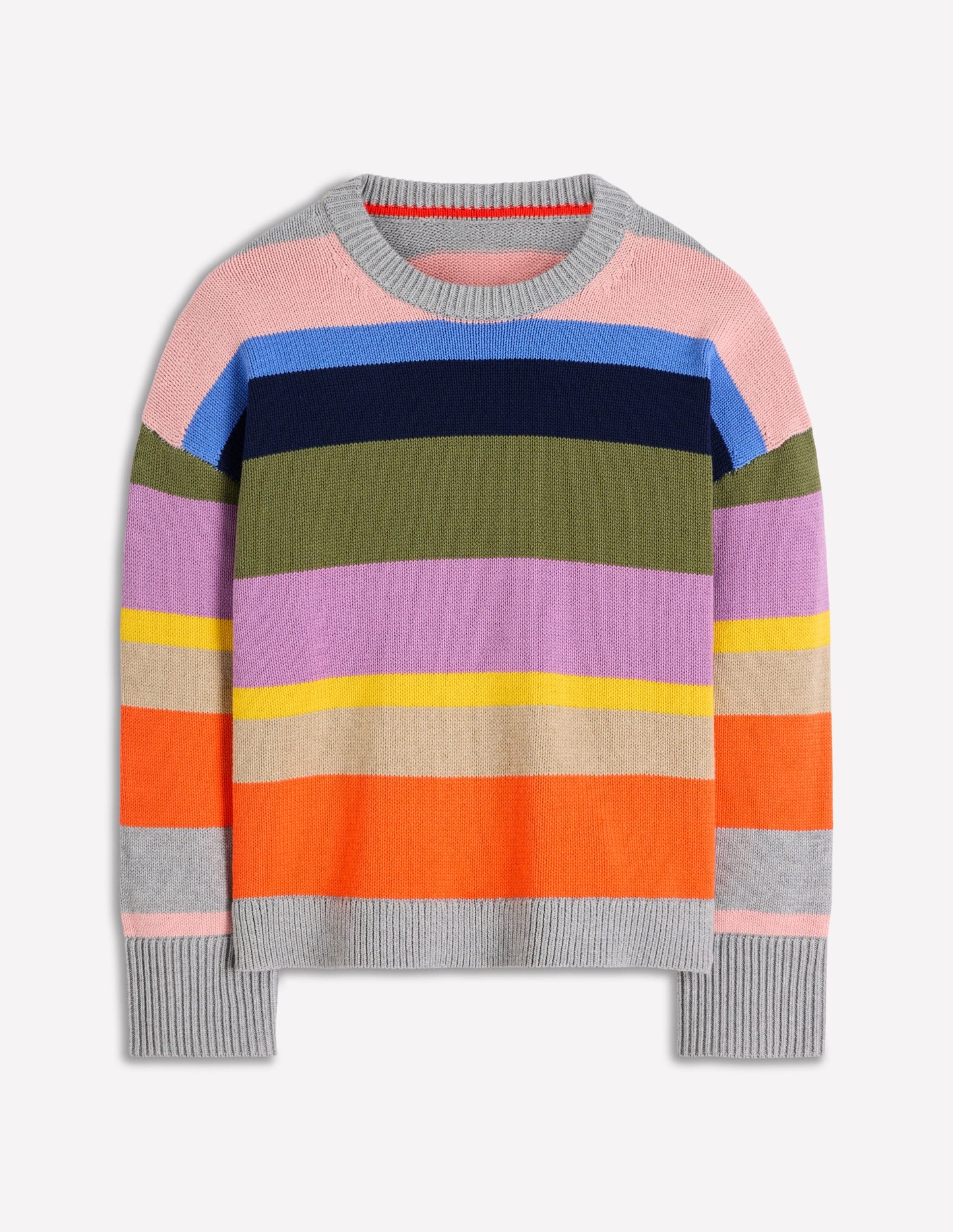 Lucy Lockerer Baumwollpullover-Bunt, Regenbogen
