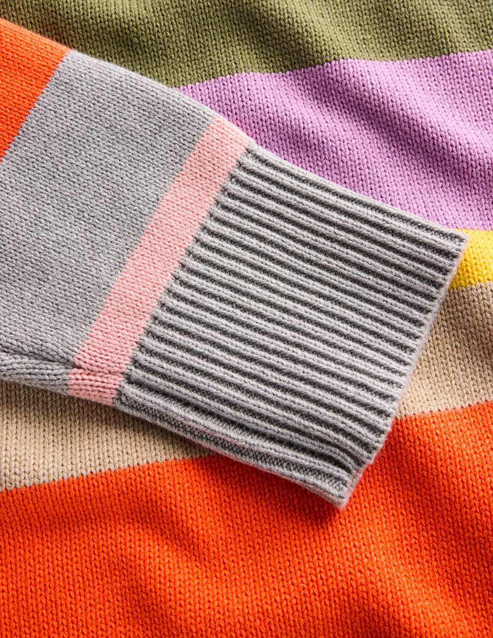 Lucy Lockerer Baumwollpullover-Bunt, Regenbogen