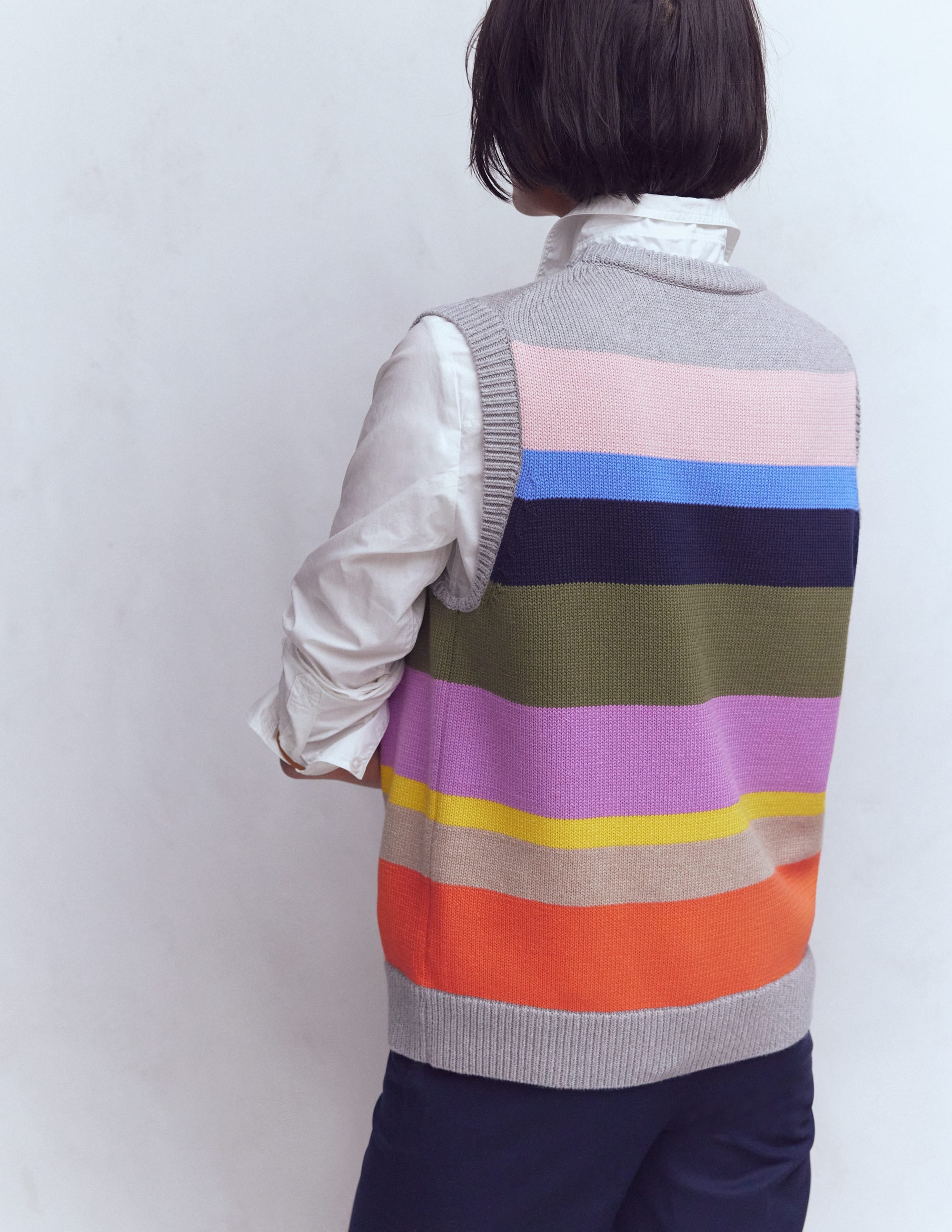 Lucy Baumwoll-Oberteil-Bunt, Regenbogen - Image 3