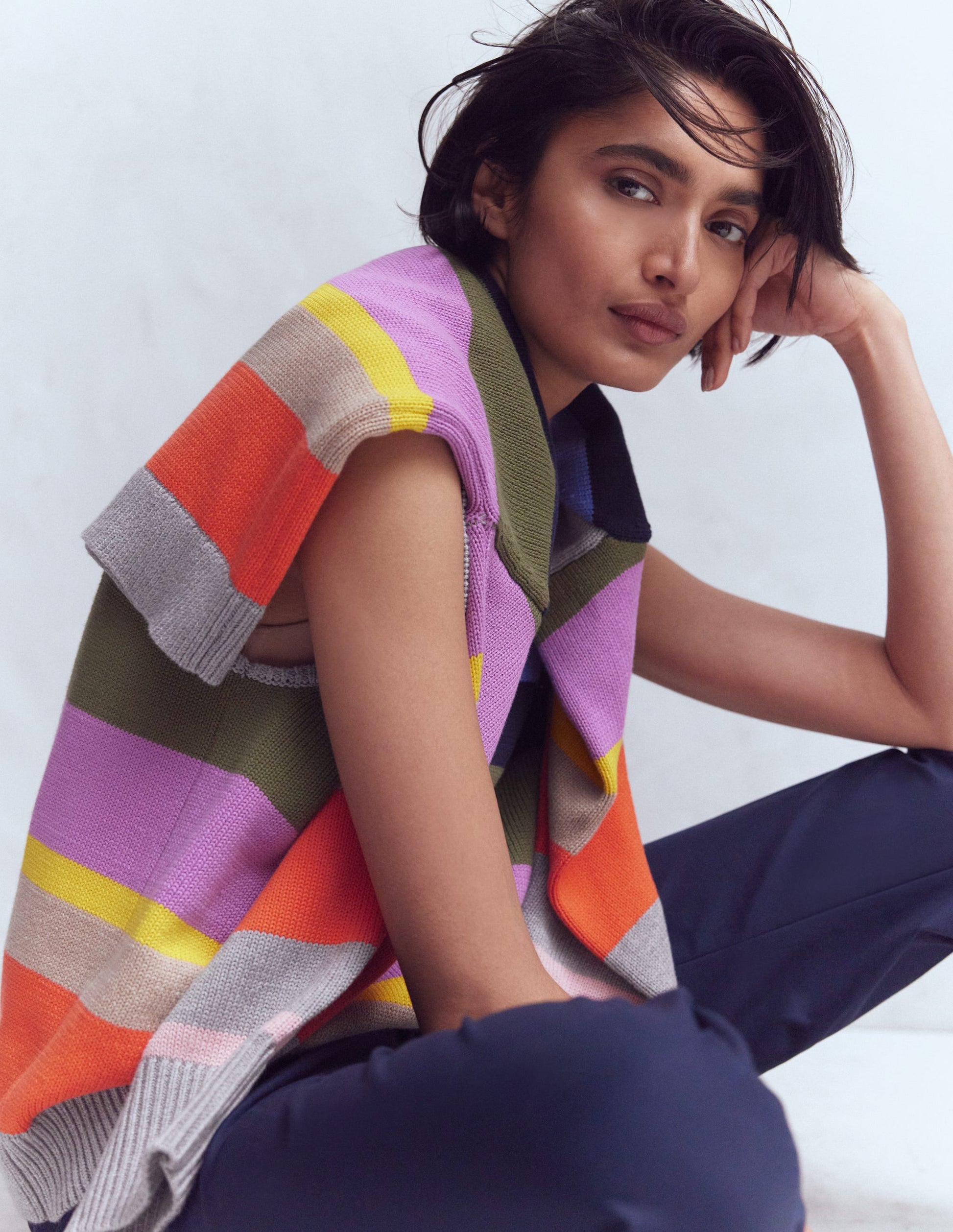 Lucy Baumwoll-Oberteil-Bunt, Regenbogen-2