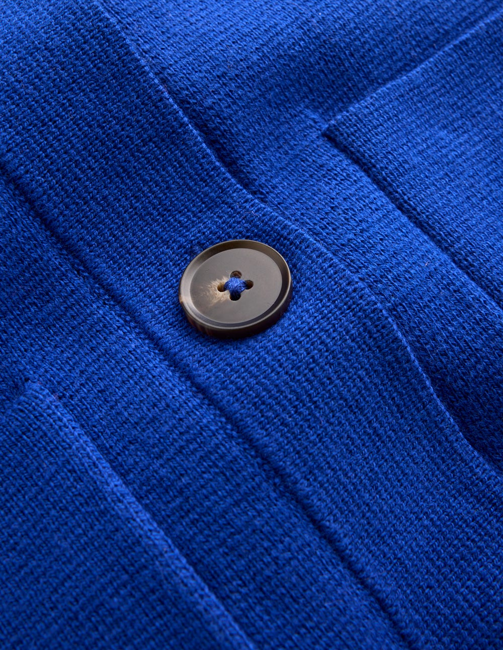 Kurzärmliges Strickhemd-Leuchtendes Blau-6