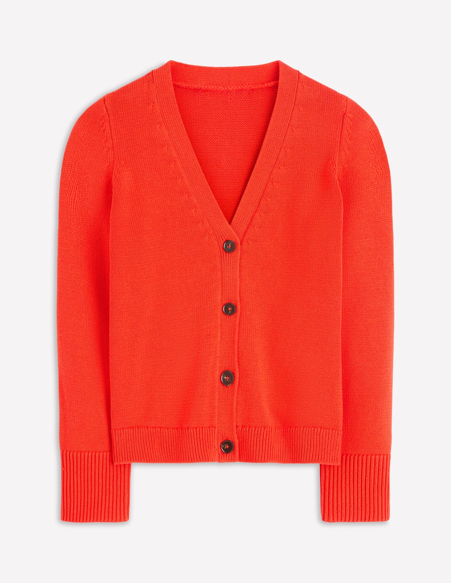 Cardigan décontracté Lucy en coton-Orange Vif