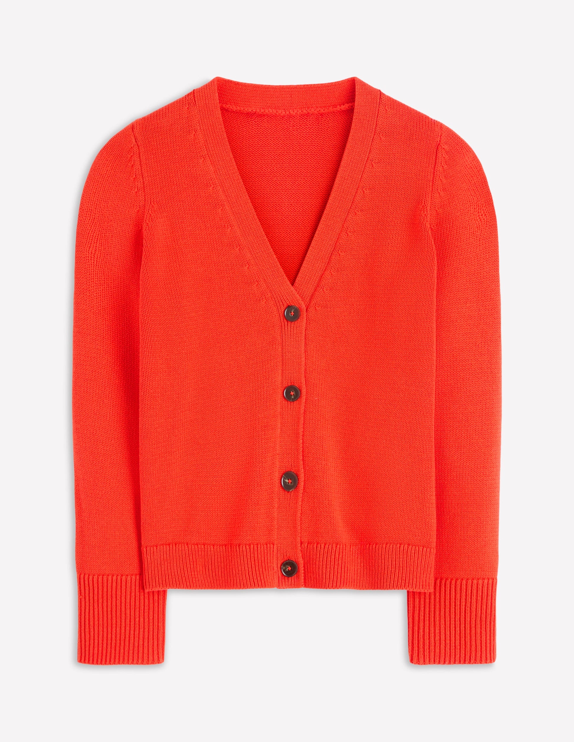 Cardigan décontracté Lucy en coton-Orange Vif-7