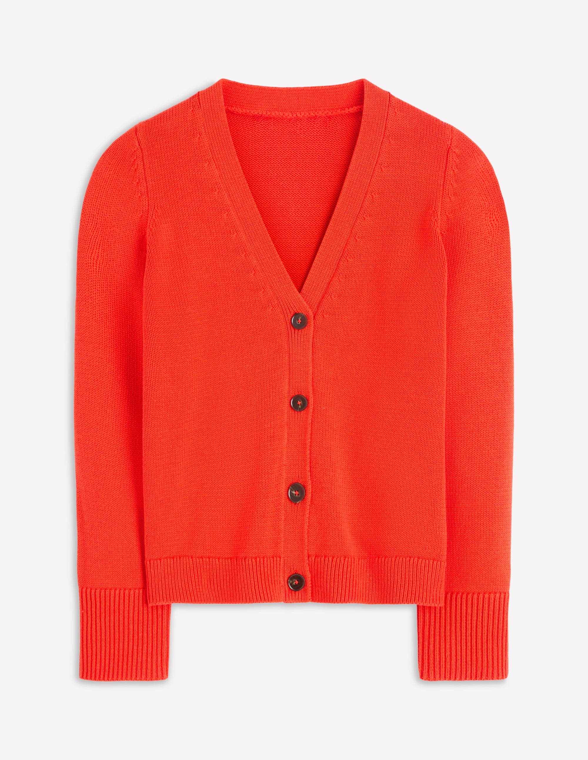 Cardigan décontracté Lucy en coton-Orange Vif - Image 7