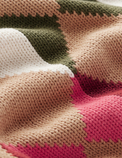 Camilla Argyle-Pullover aus Baumwolle-Bunt, Argyle-Muster-7