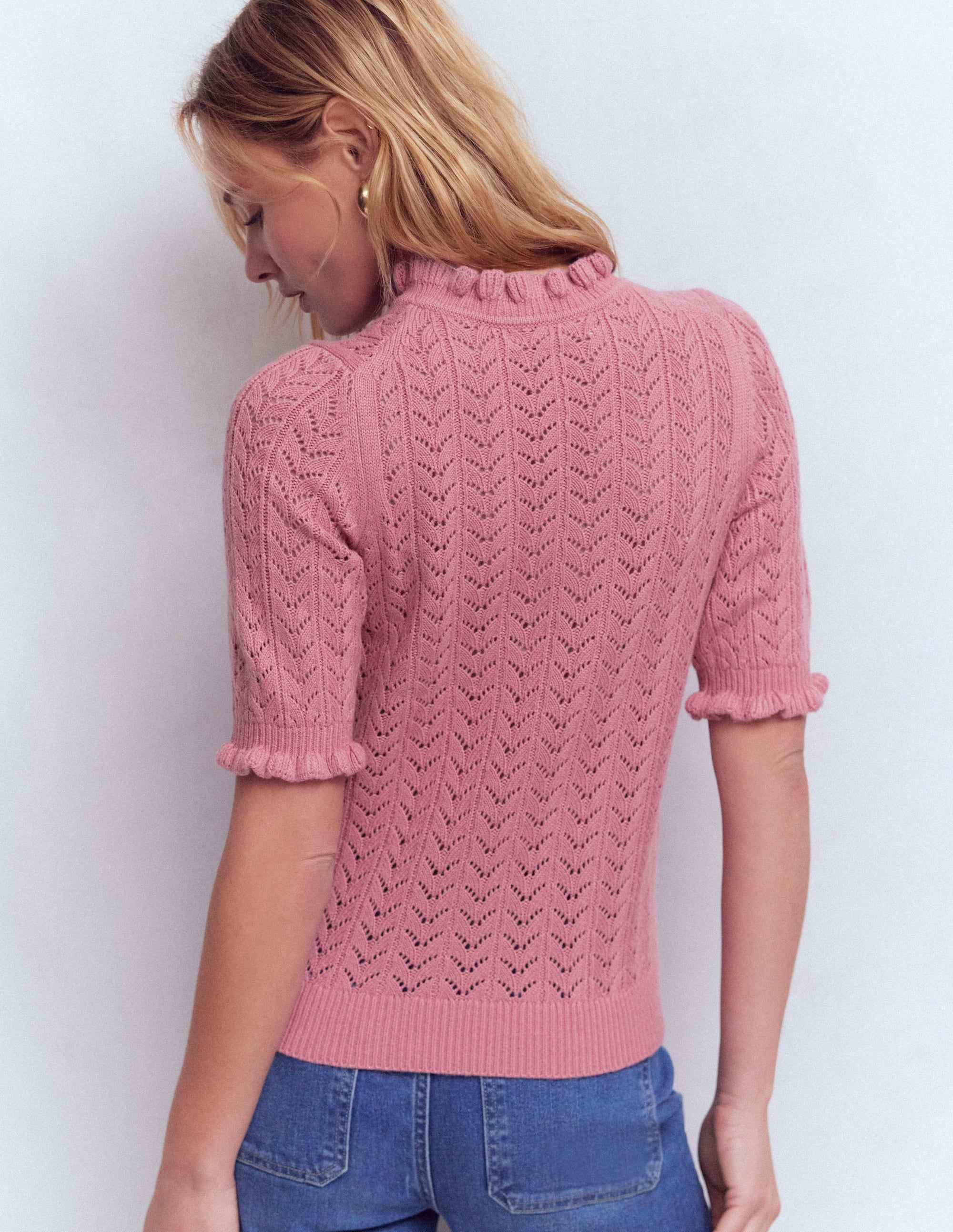 Eloise T-Shirt mit Rüschen-Orchideenrosa - Image 3