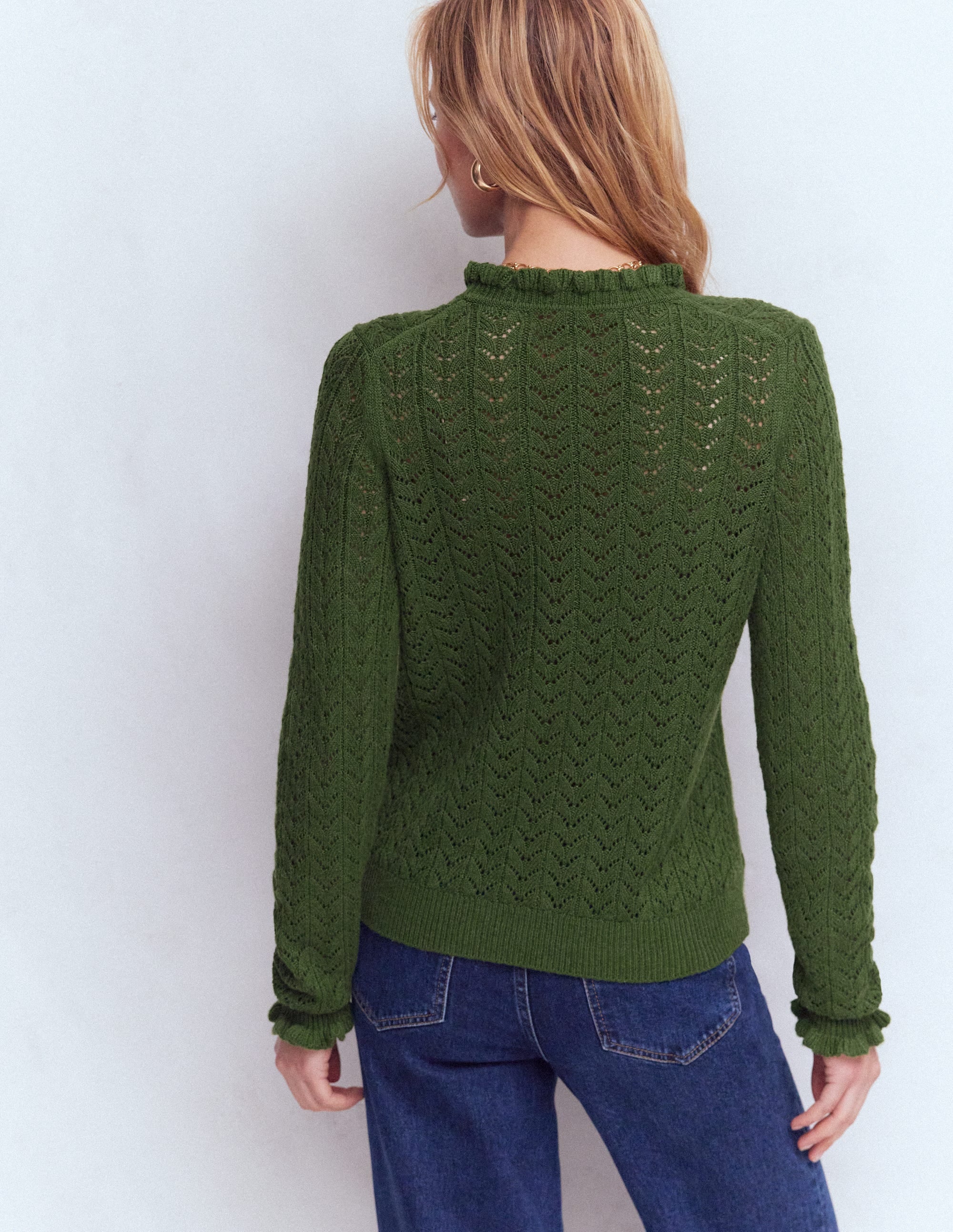 Eloise Henley-Pullover mit Rüschen-Promenadengrün - Image 3