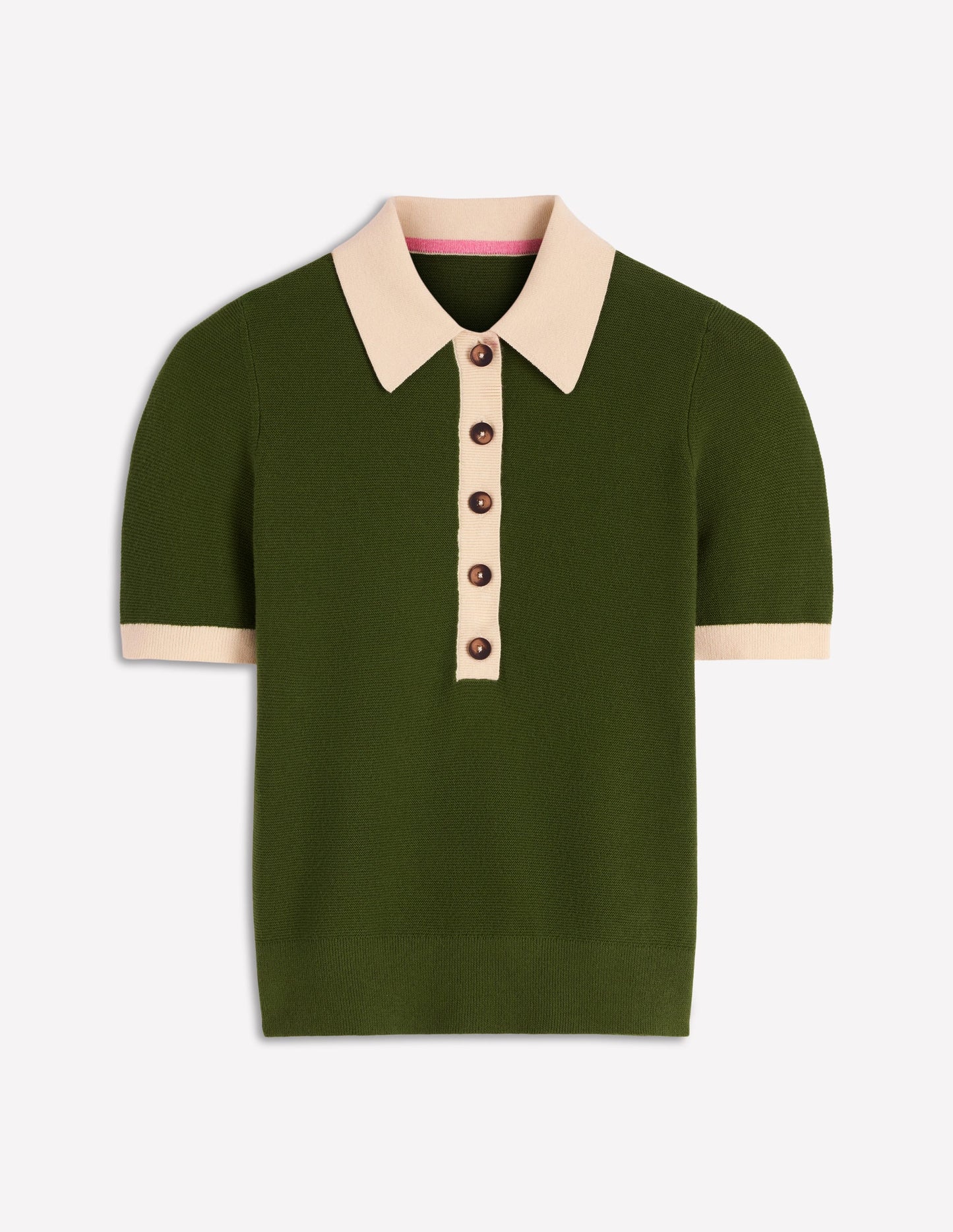 T-shirt Grace colourblock-Vert promenade