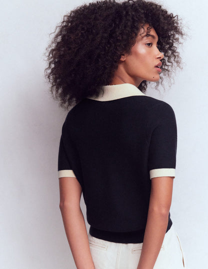 Grace T-Shirt in Blockfarben-Marineblau-4