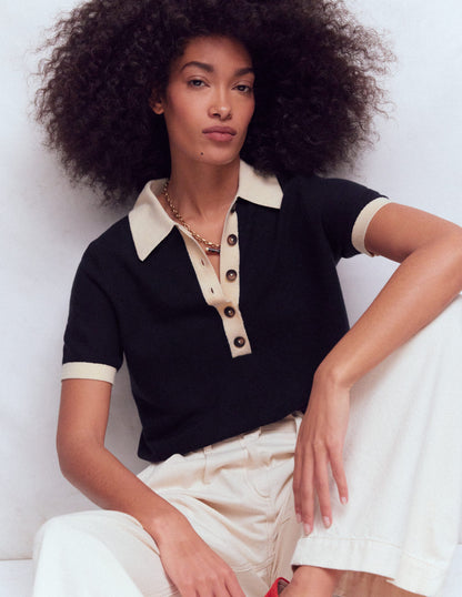 Grace T-Shirt in Blockfarben-Marineblau-5