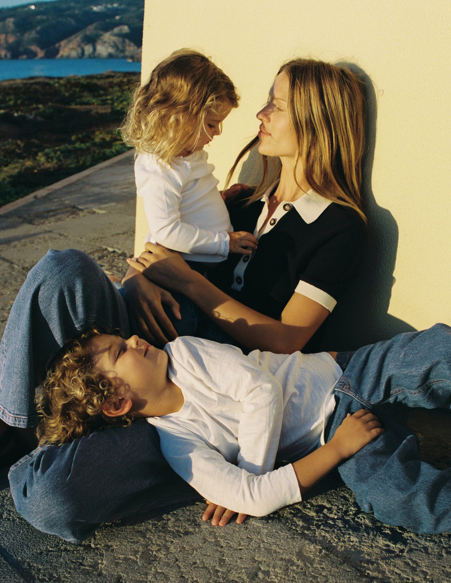 Grace T-Shirt in Blockfarben-Marineblau