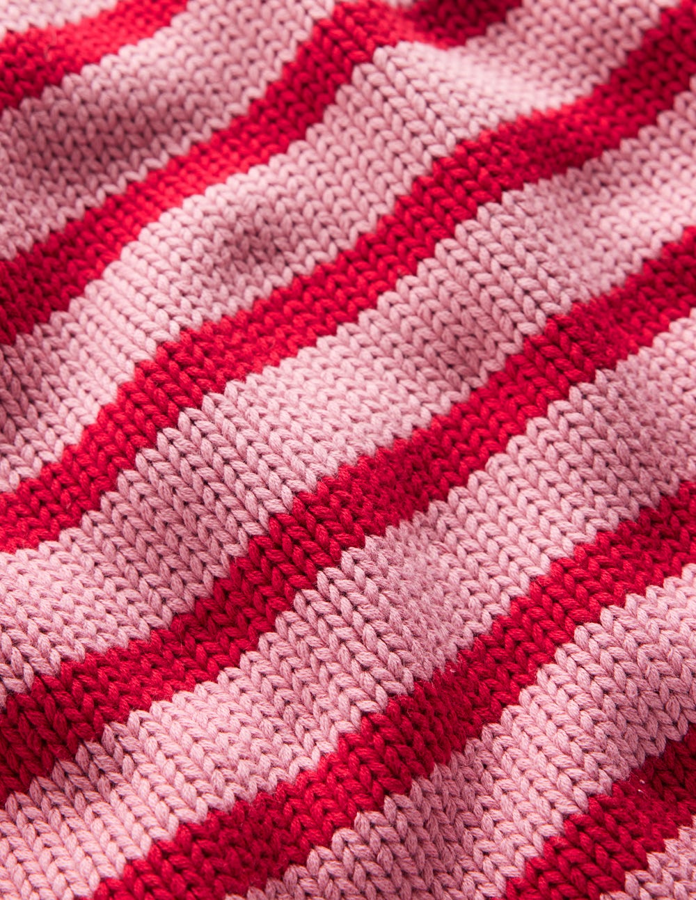 Lucy Grob gestrickter Baumwollpullover-Rosa/Rot-7