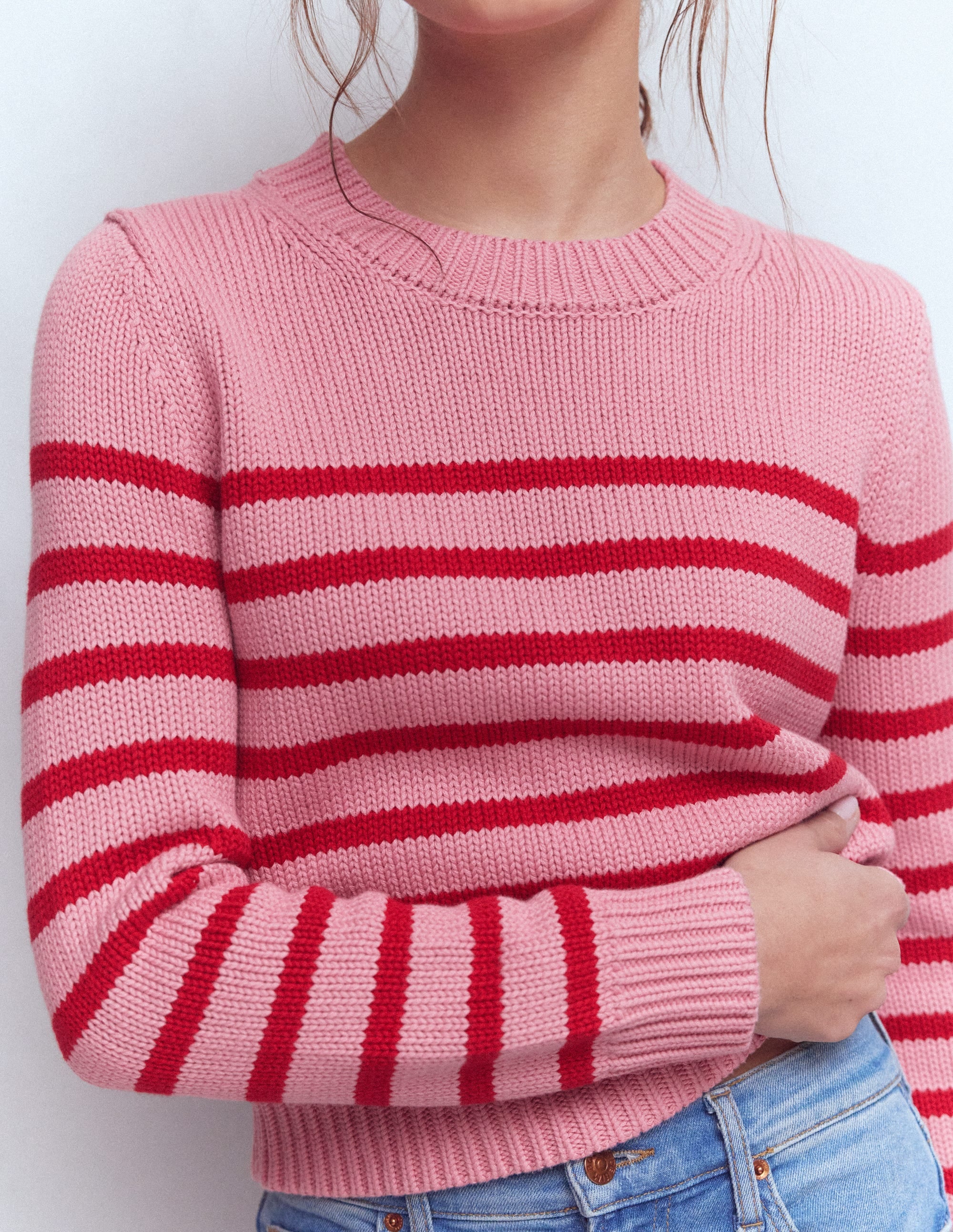 Pull Lucy en coton épais-Rose/rouge - Image 2