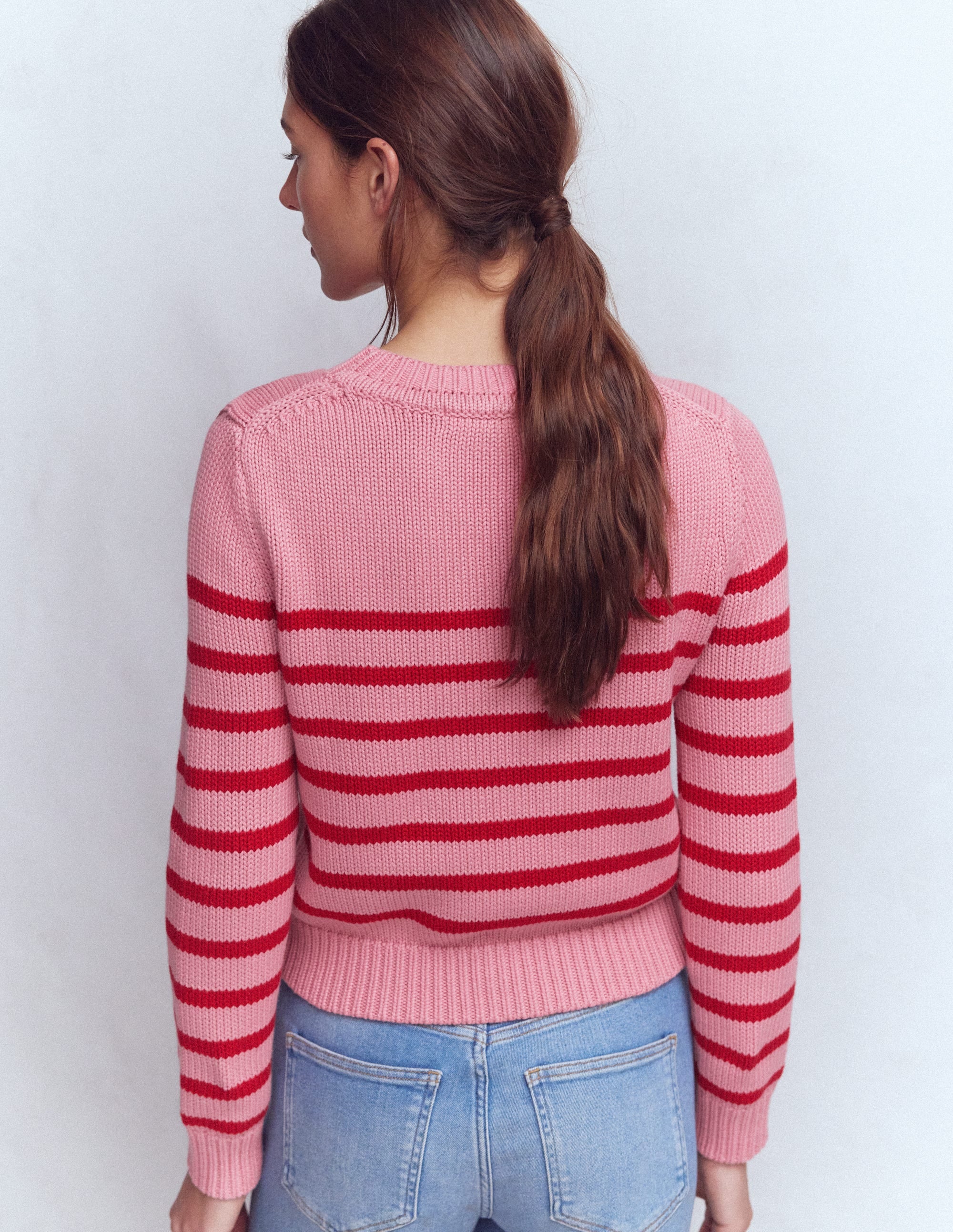 Pull Lucy en coton épais-Rose/rouge - Image 3