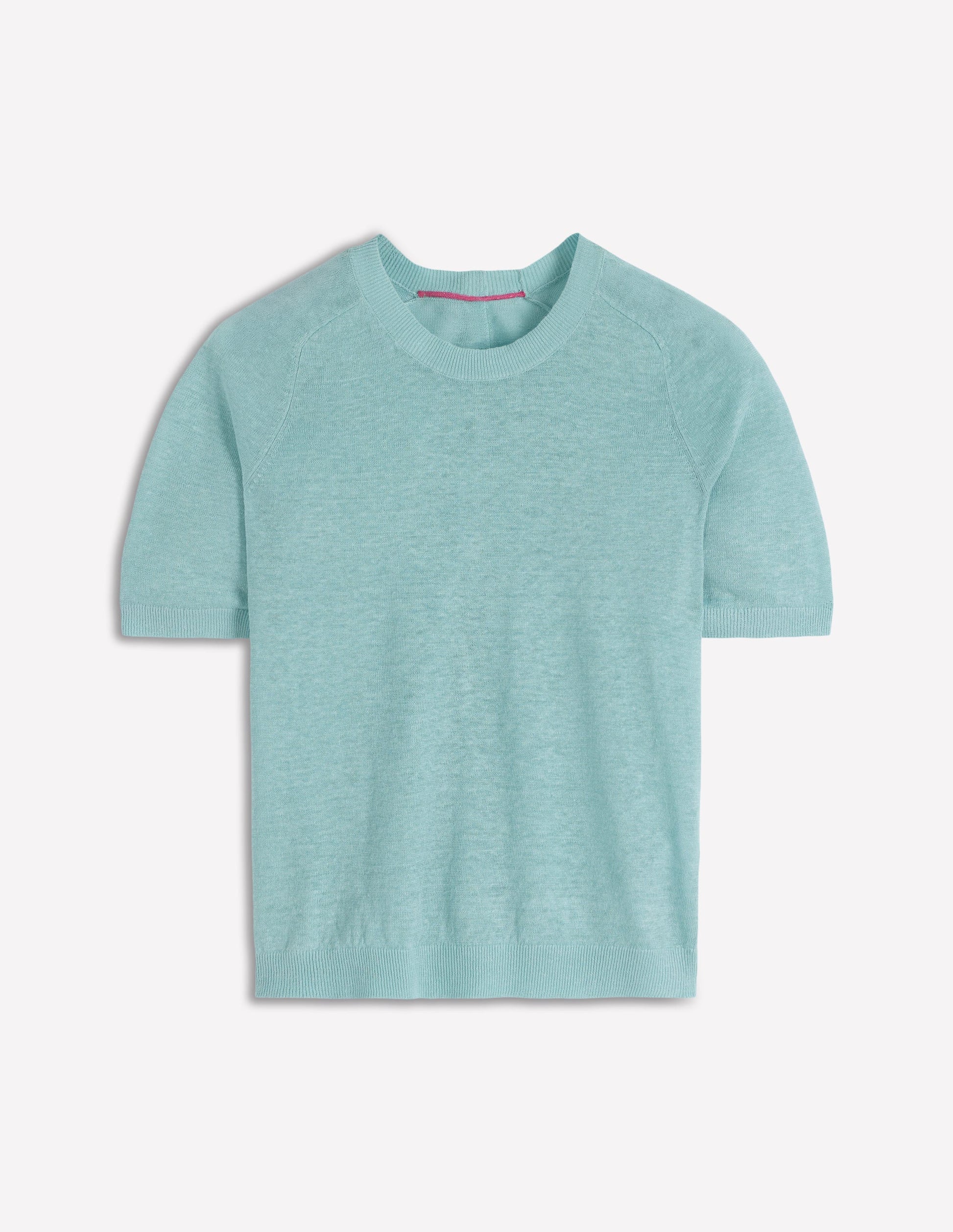 T-shirt boutonné Agnes en lin-Bleu brume marine-10
