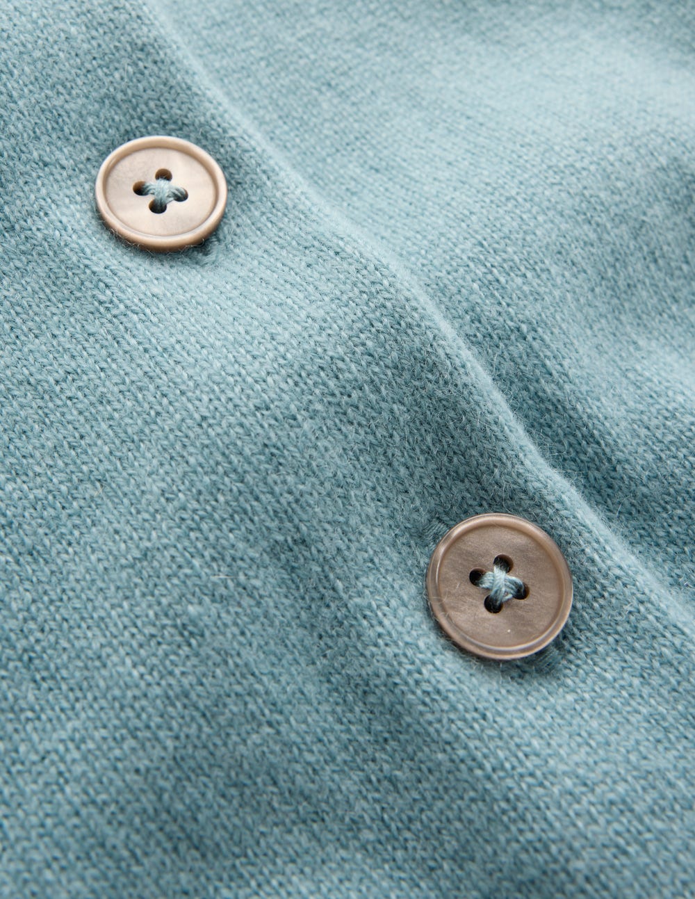 Hübsche verkürzte Strickjacke-Nebelblau-6