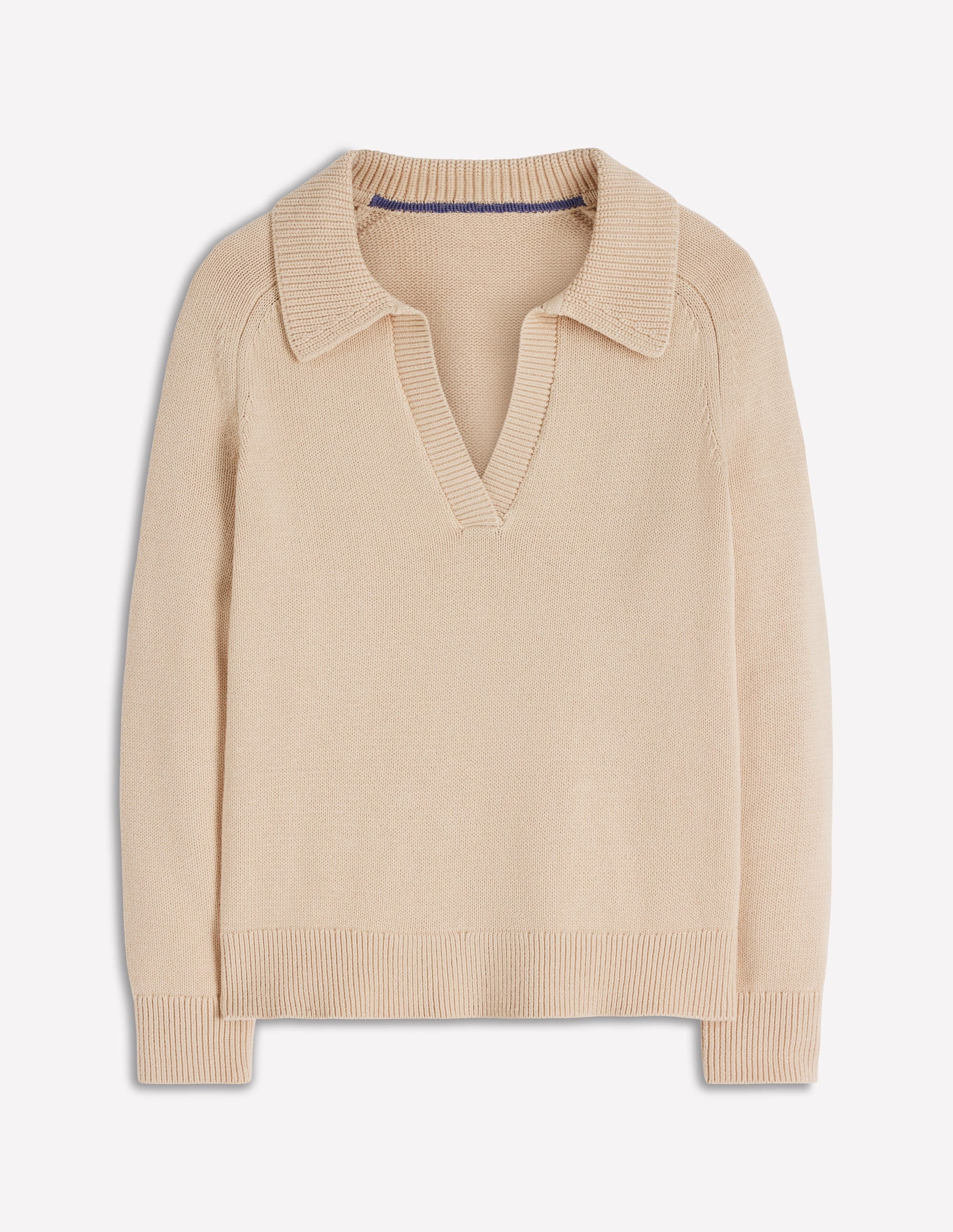 Henley-Pullover aus Baumwolle-Mandel Pfirsich - Image 6