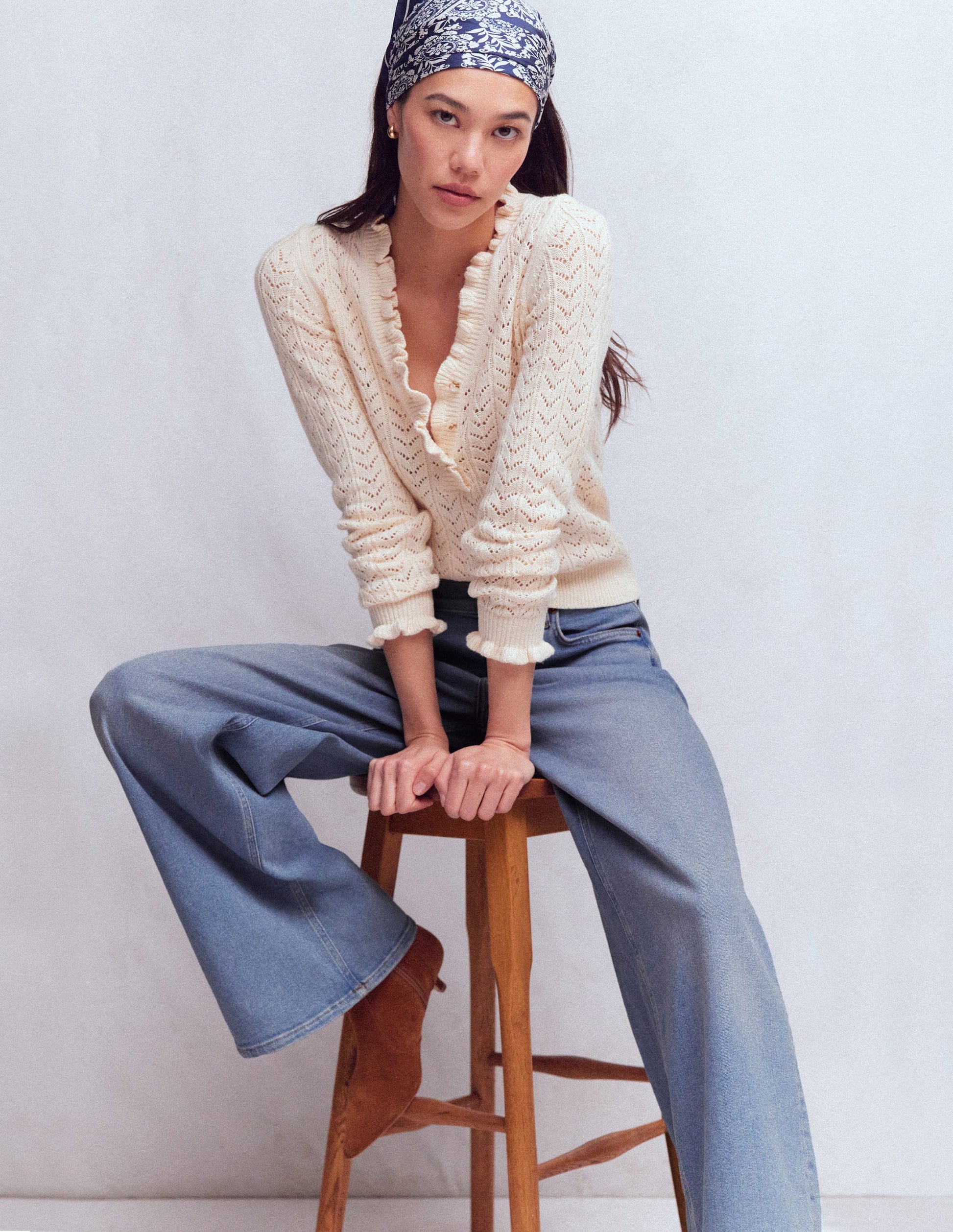 Jean large taille haute-Blanc/Cerf-6