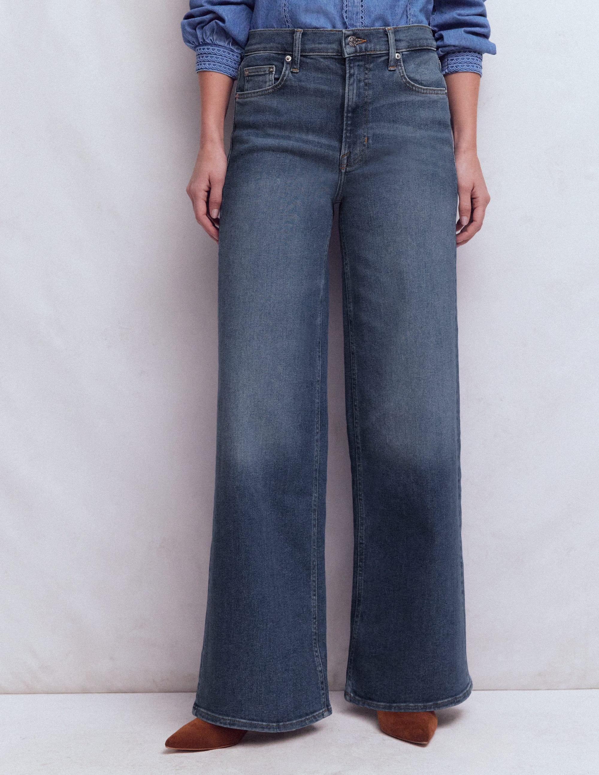 Jean large taille haute-Beatnik Red - Image 4