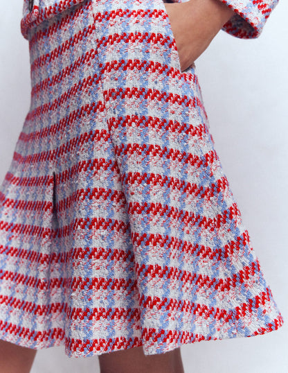 Ausgestellter, texturierter Rock-Rosa Texturiert-2