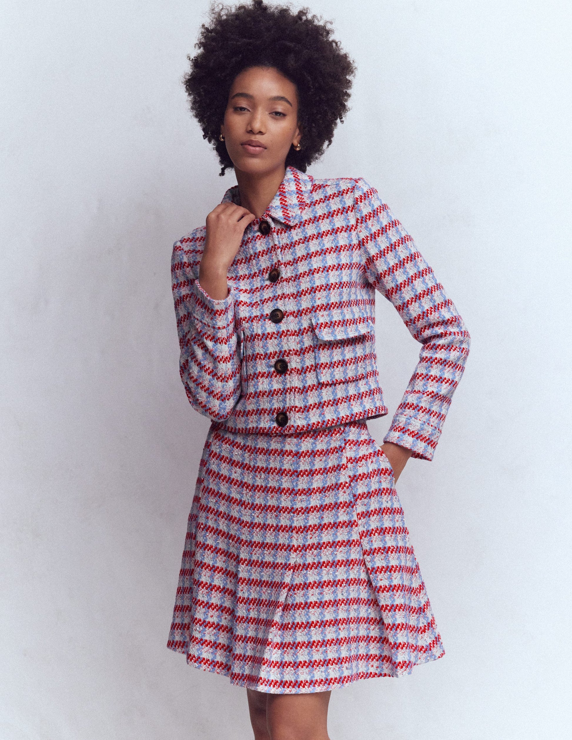 Ausgestellter, texturierter Rock-Rosa Texturiert-5