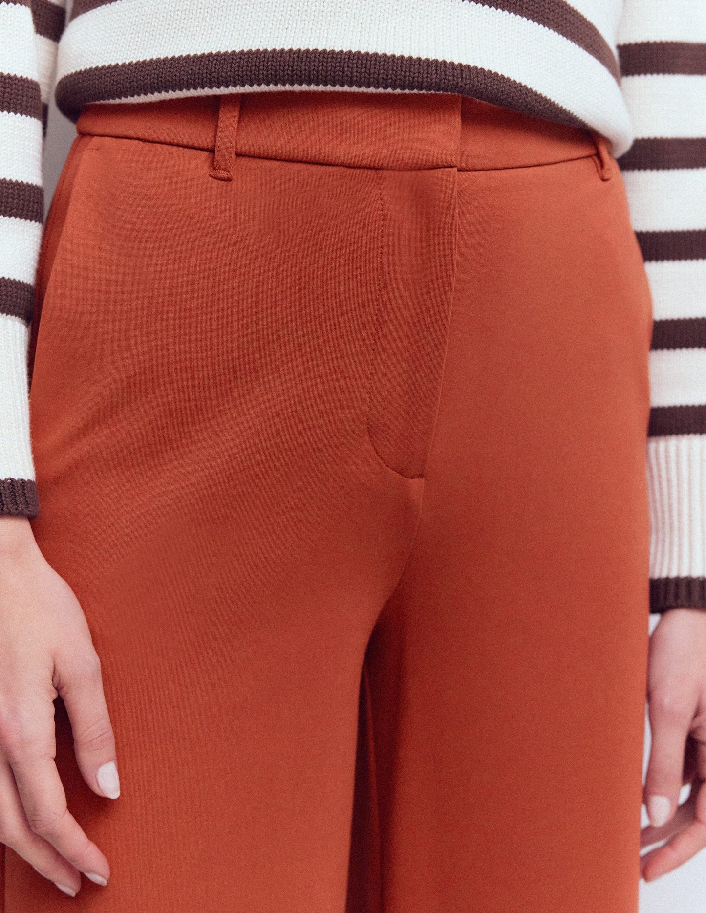 Belgravia Ponte-Hose-Braun-Orange
