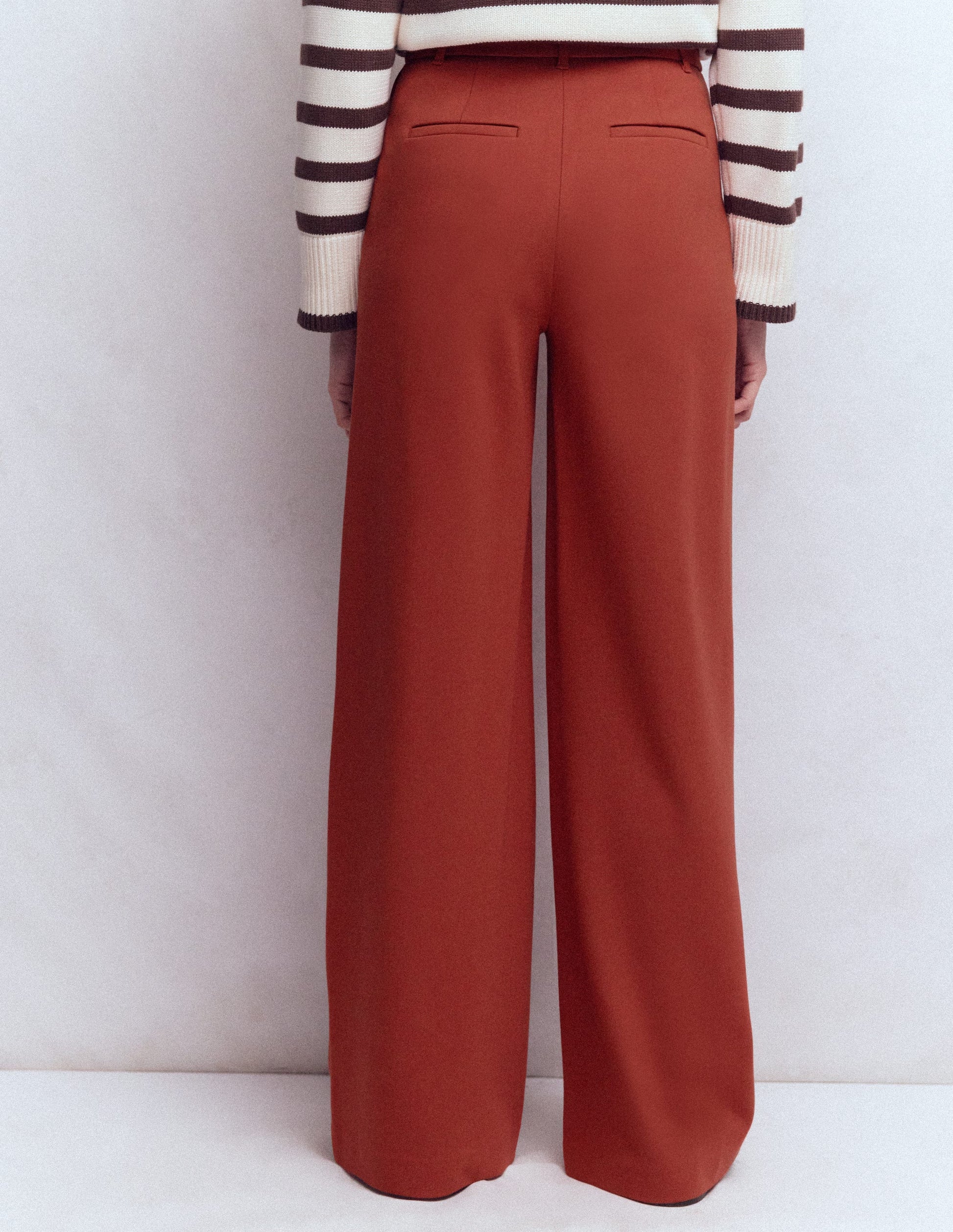 Belgravia Ponte-Hose-Braun-Orange-3