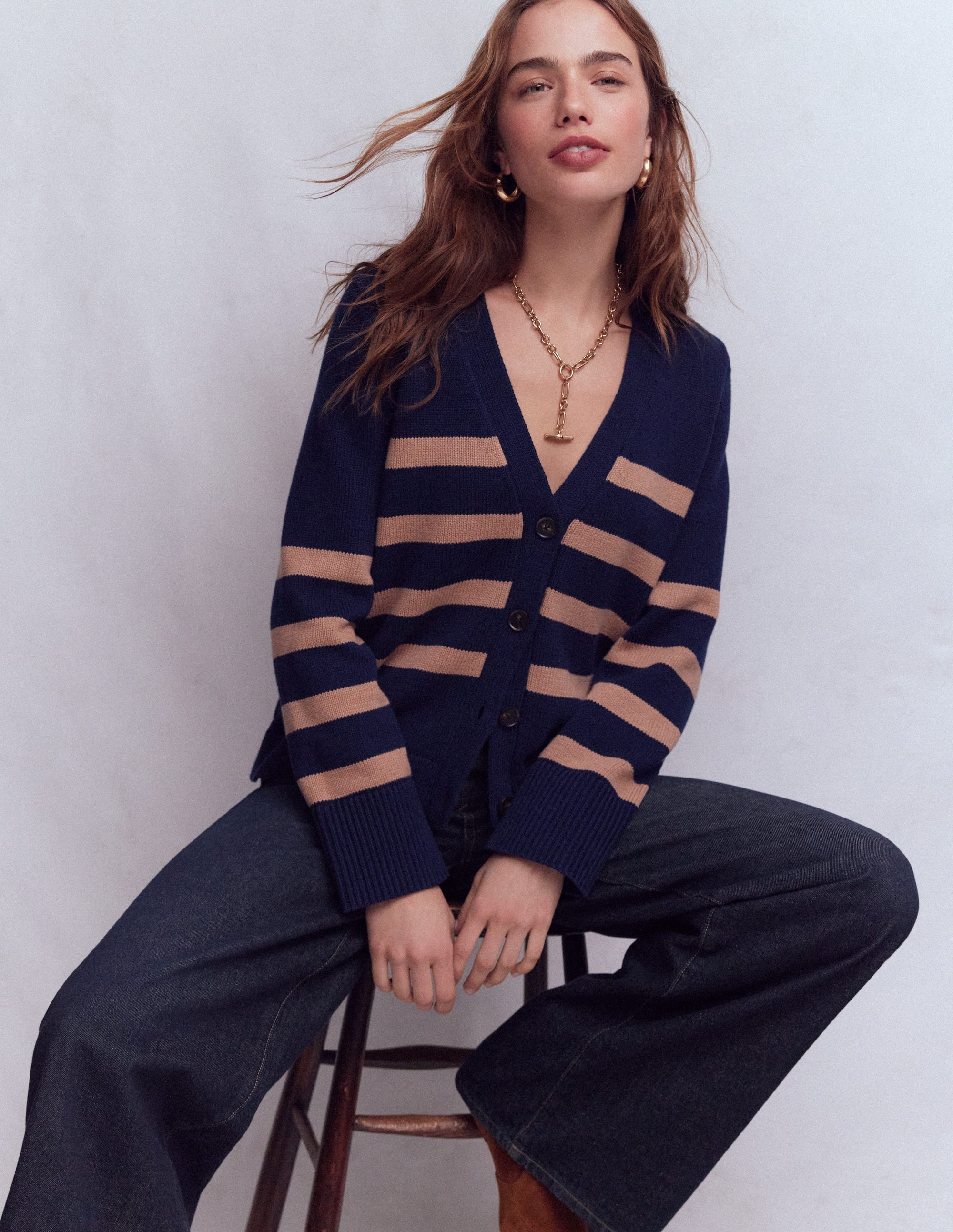 Jeans mit weitem Bein-Indigo - Image 1