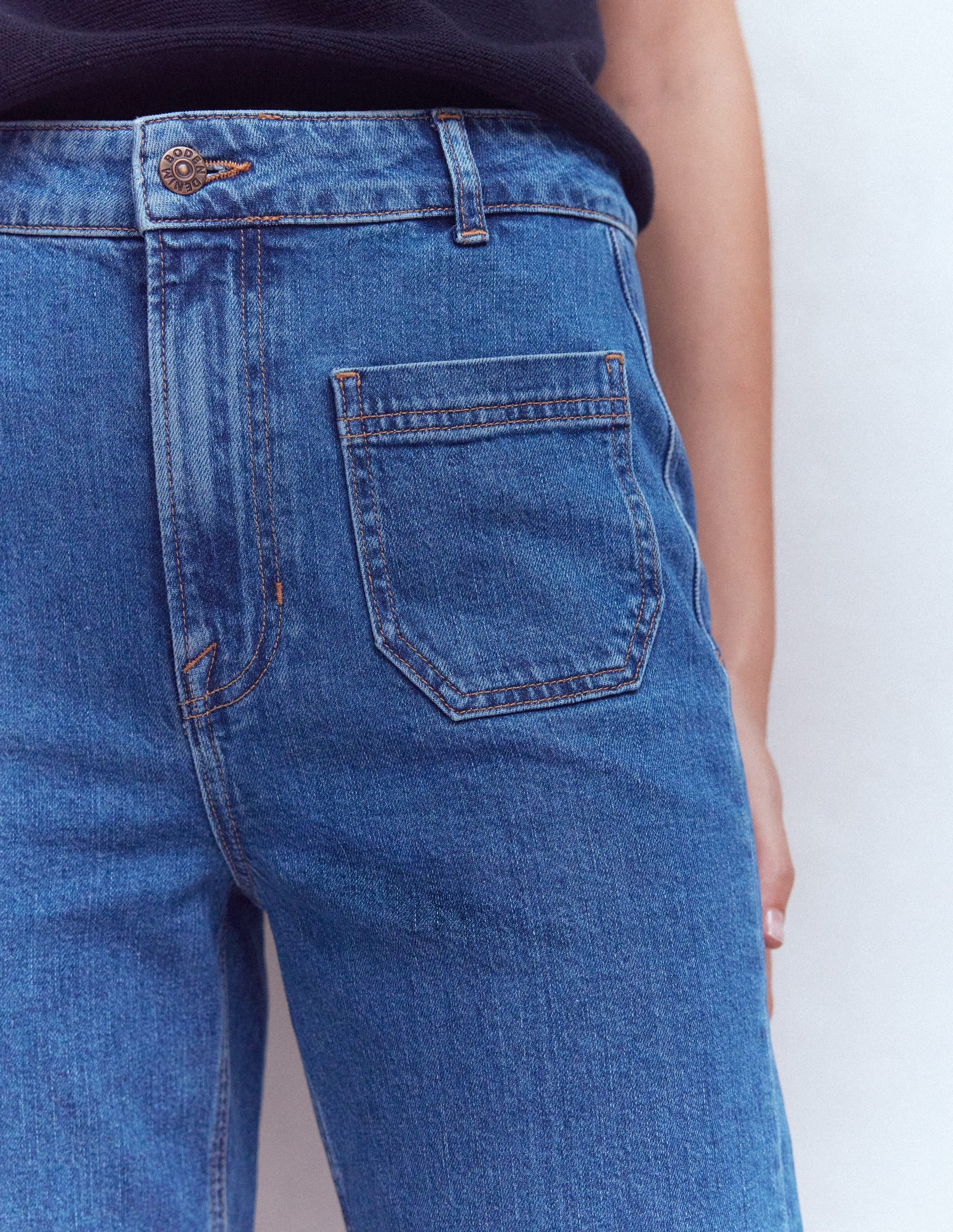 Jeans mit geradem Bein und Tasche-Medium Vintage - Image 2