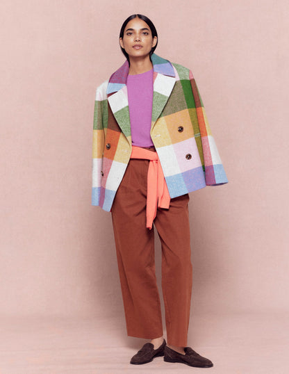 Jean droit à boutons apparents-Cookie-1