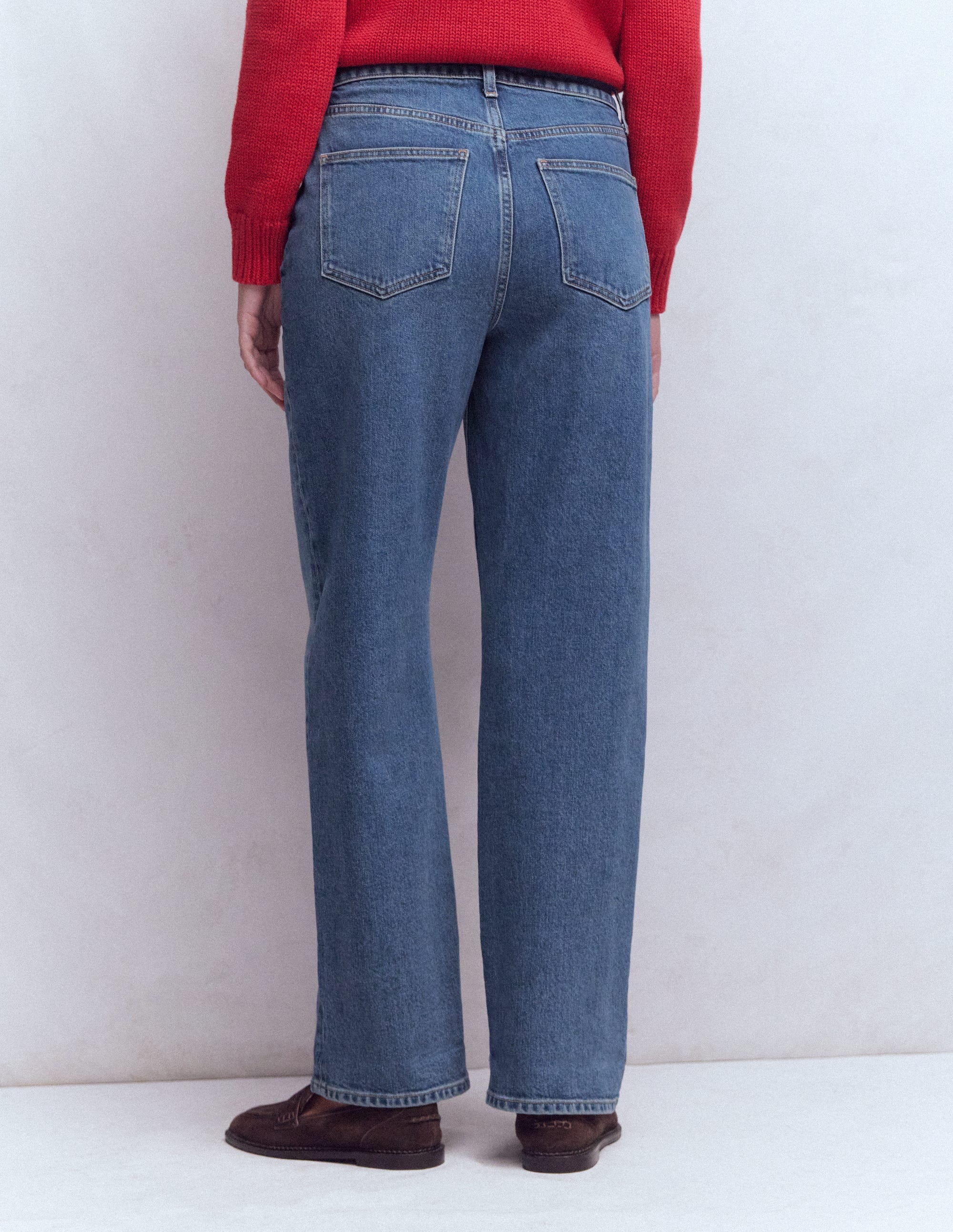 Jeans mit mittelhohem Bund und geradem Bein-Medium Vintage - Image 3