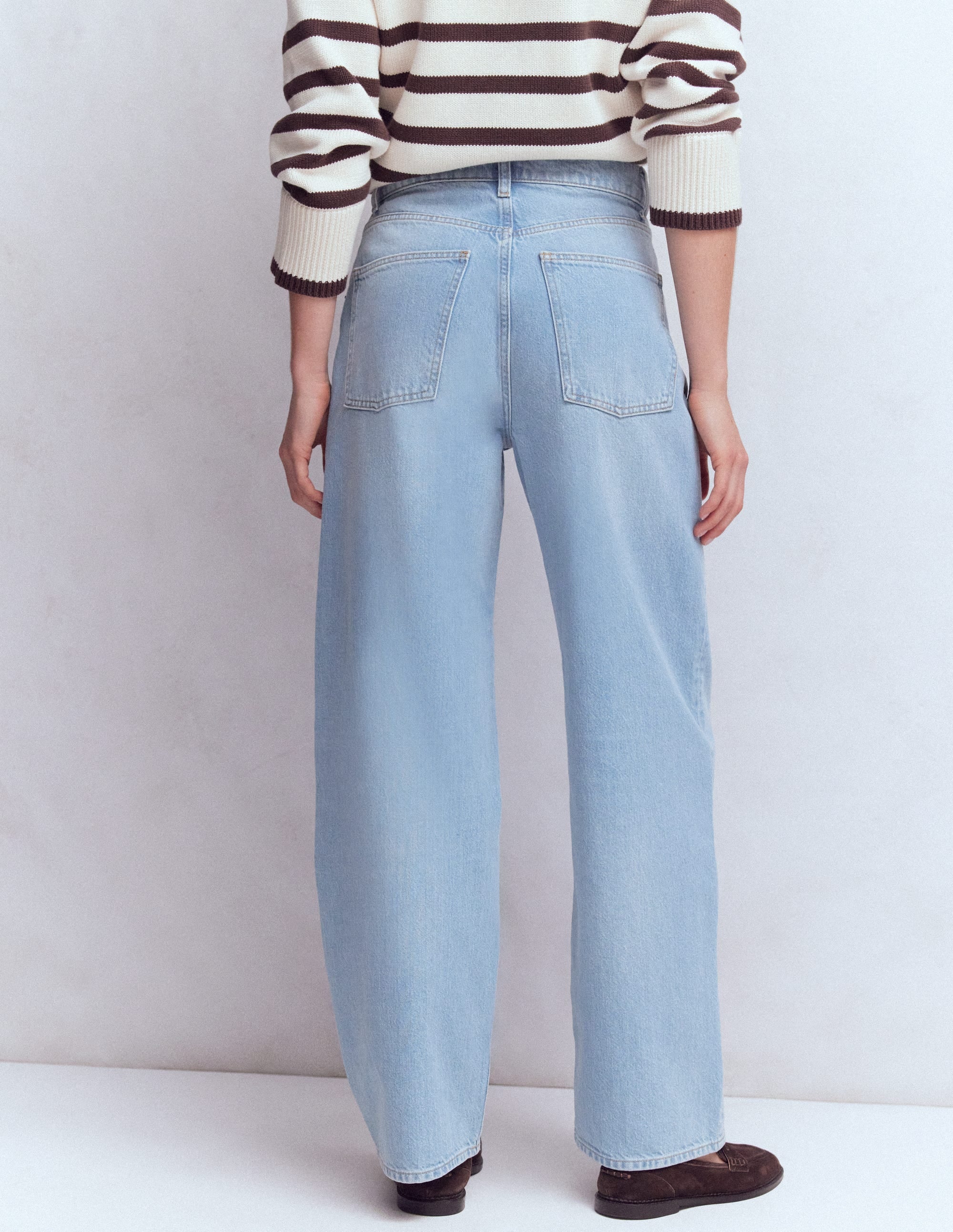Locker geschnittene Jeans mit mittelhohem Bund-Authentisch Vintage - Image 3