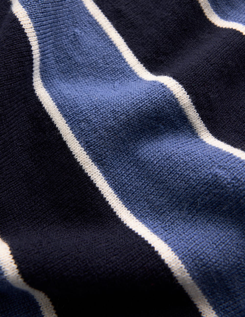 Liz Gestrickter Midirock-Denim-Blau mit Streifen - Image 6