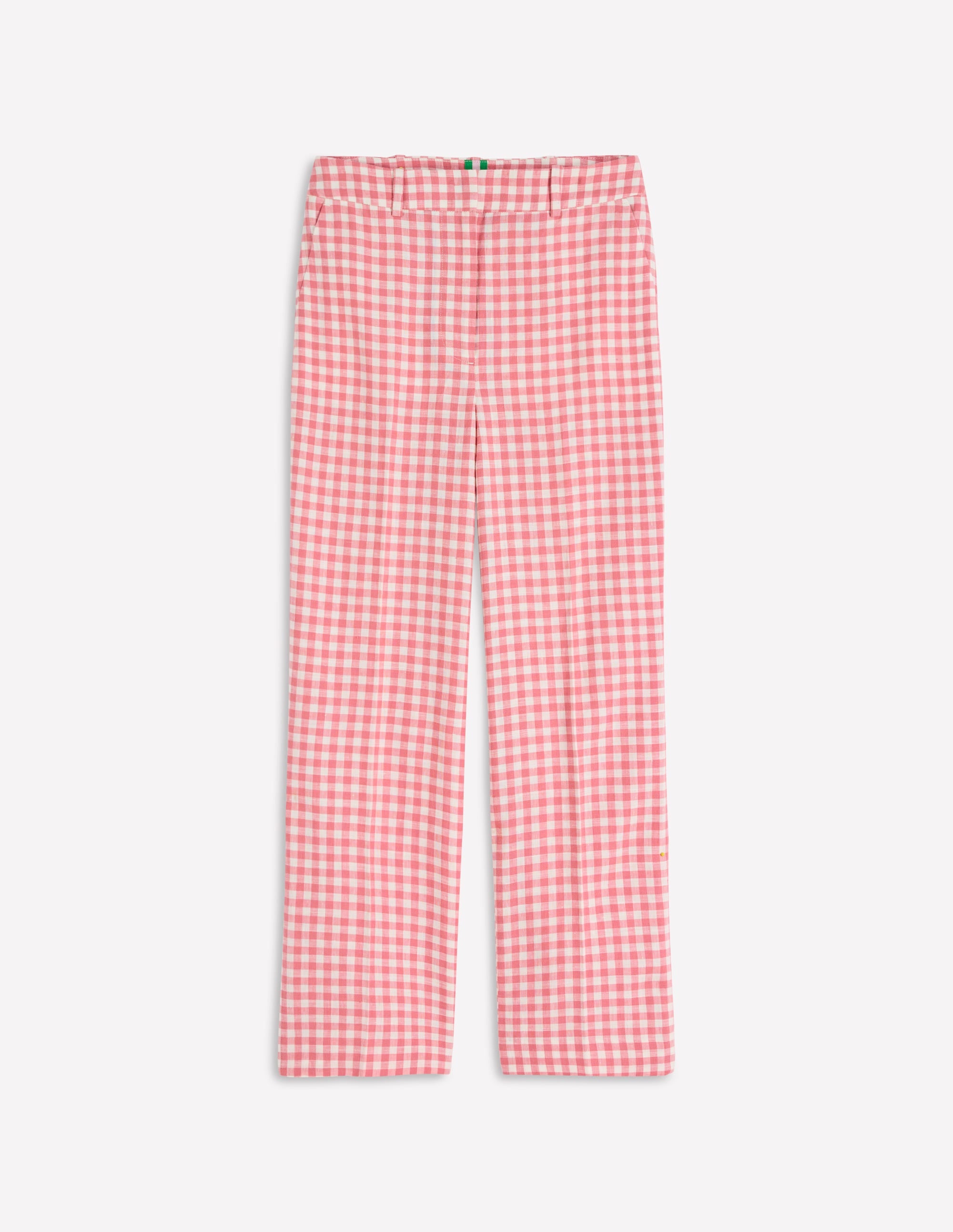 Canonbury 7/8-Leinenhose-Vintage-Rosa Vichykaro - Image 7