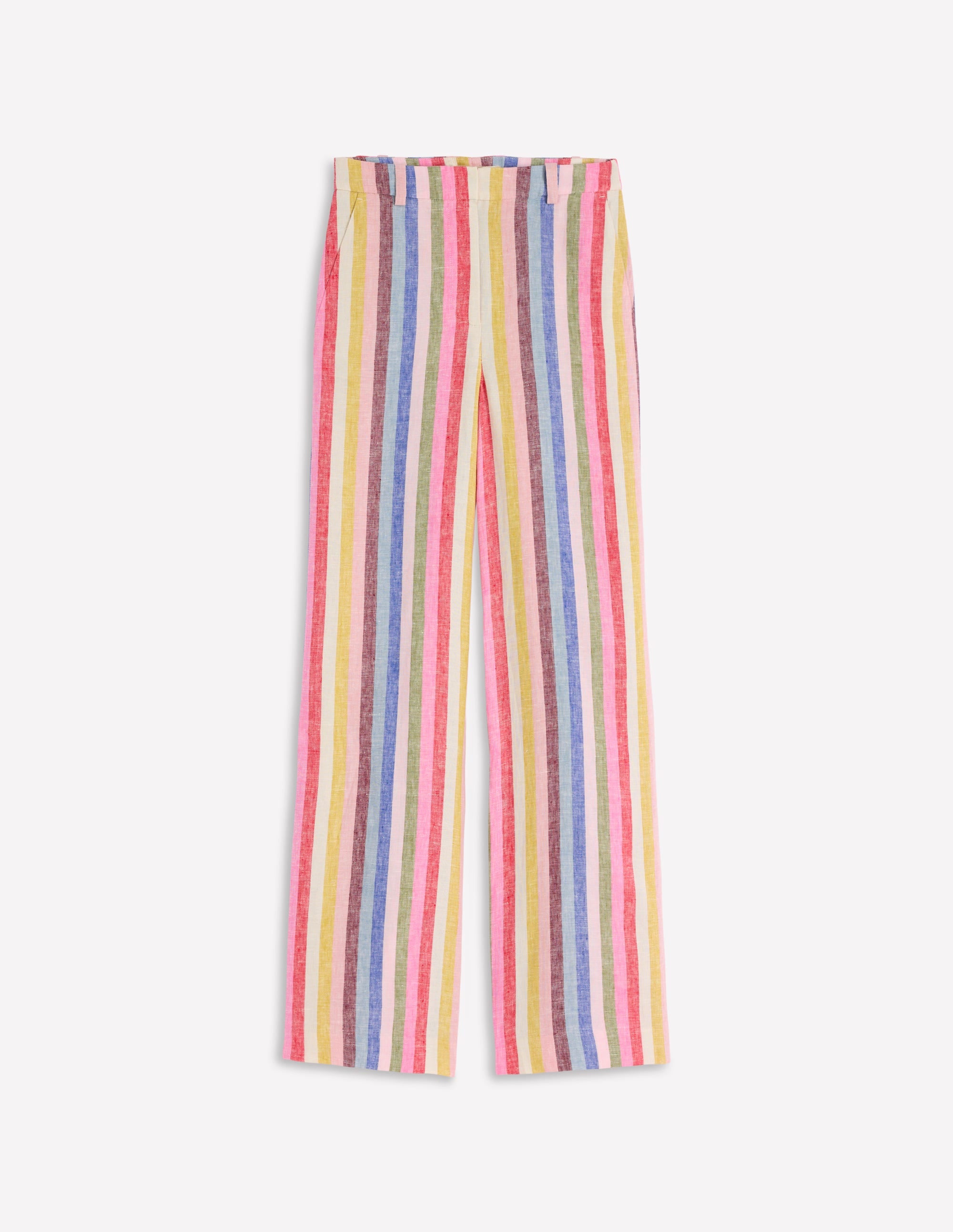 Belgravia Linen Trousers-Multi Stripe - Image 7