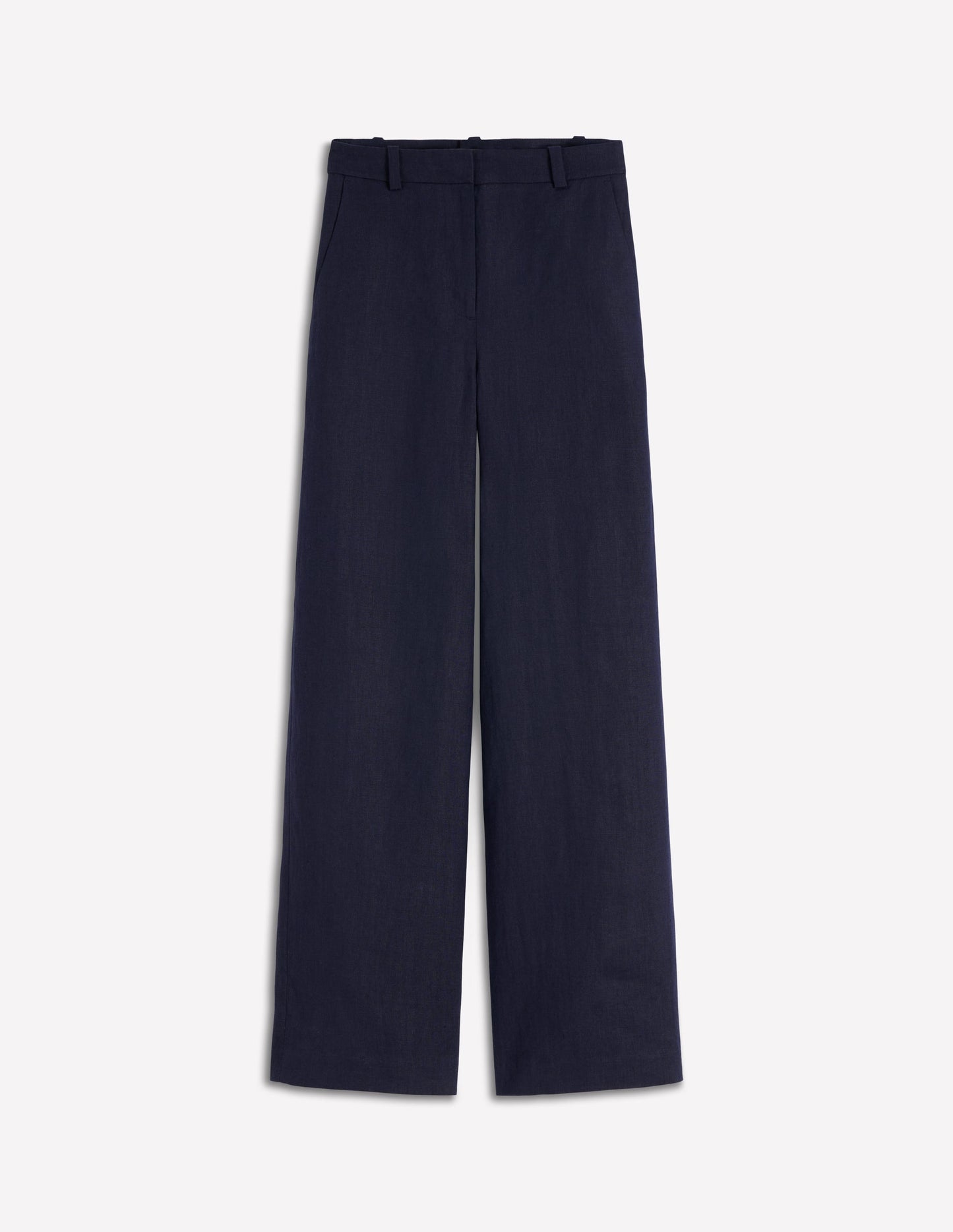 Pantalon Belgravia en lin-Bleu marine