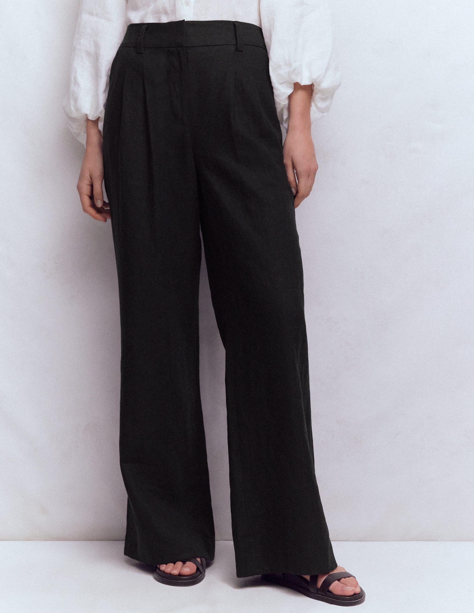 Kensington Leinenhose-Schwarz - Image 4