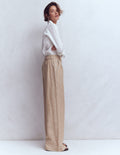 Kensington Leinenhose-Cappuccino Chambray