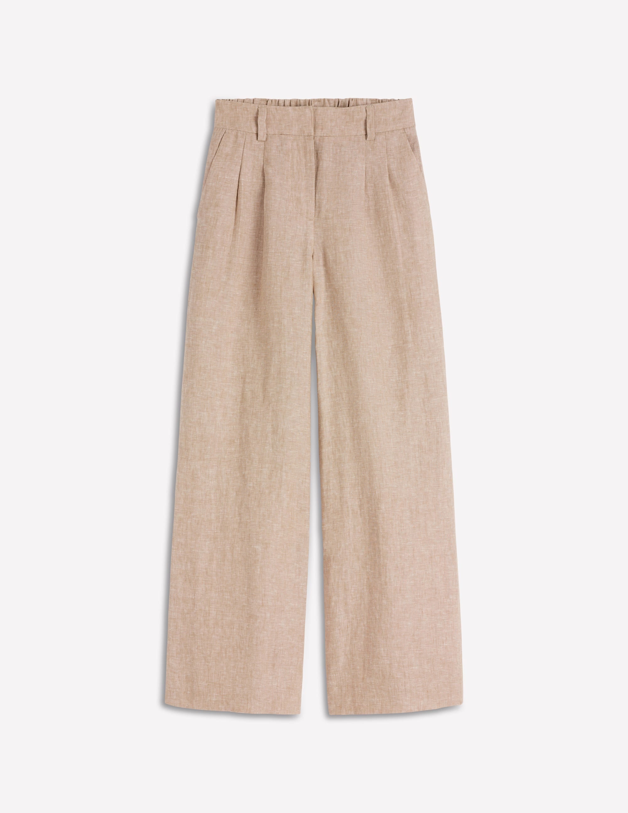 Pantalon Kensington en lin-Chambray cappuccino - Image 5