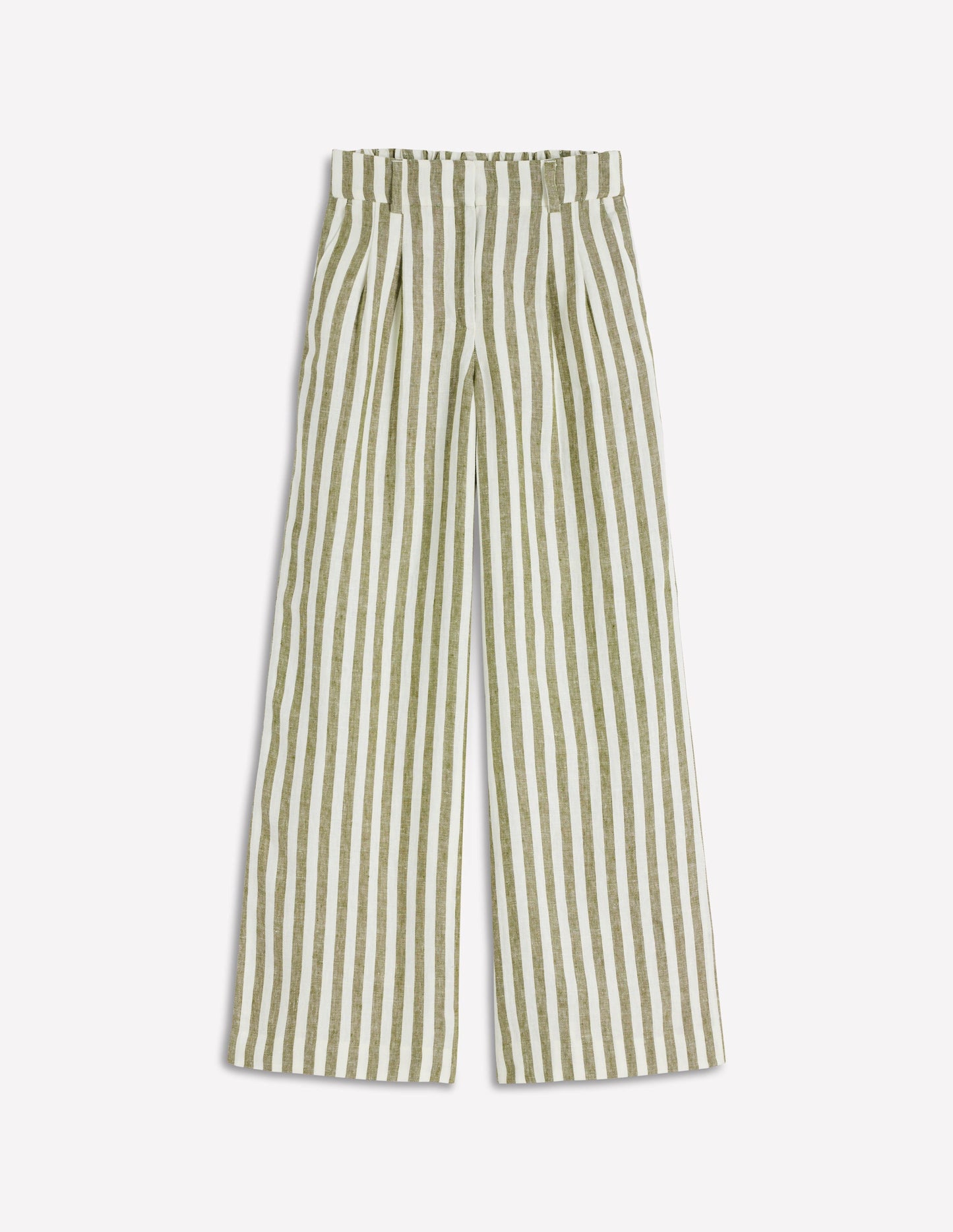 Pantalon Kensington en lin-Rayé éphémère