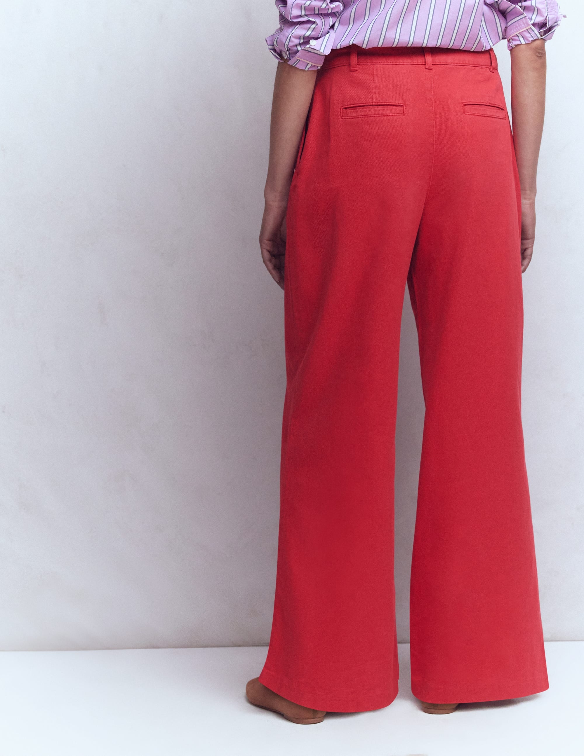 Kensington Hose mit weitem Bein-Mohnblumenrot - Image 3