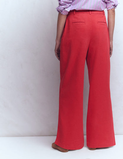 Pantalon large Kensington-Rouge coquelicot-3