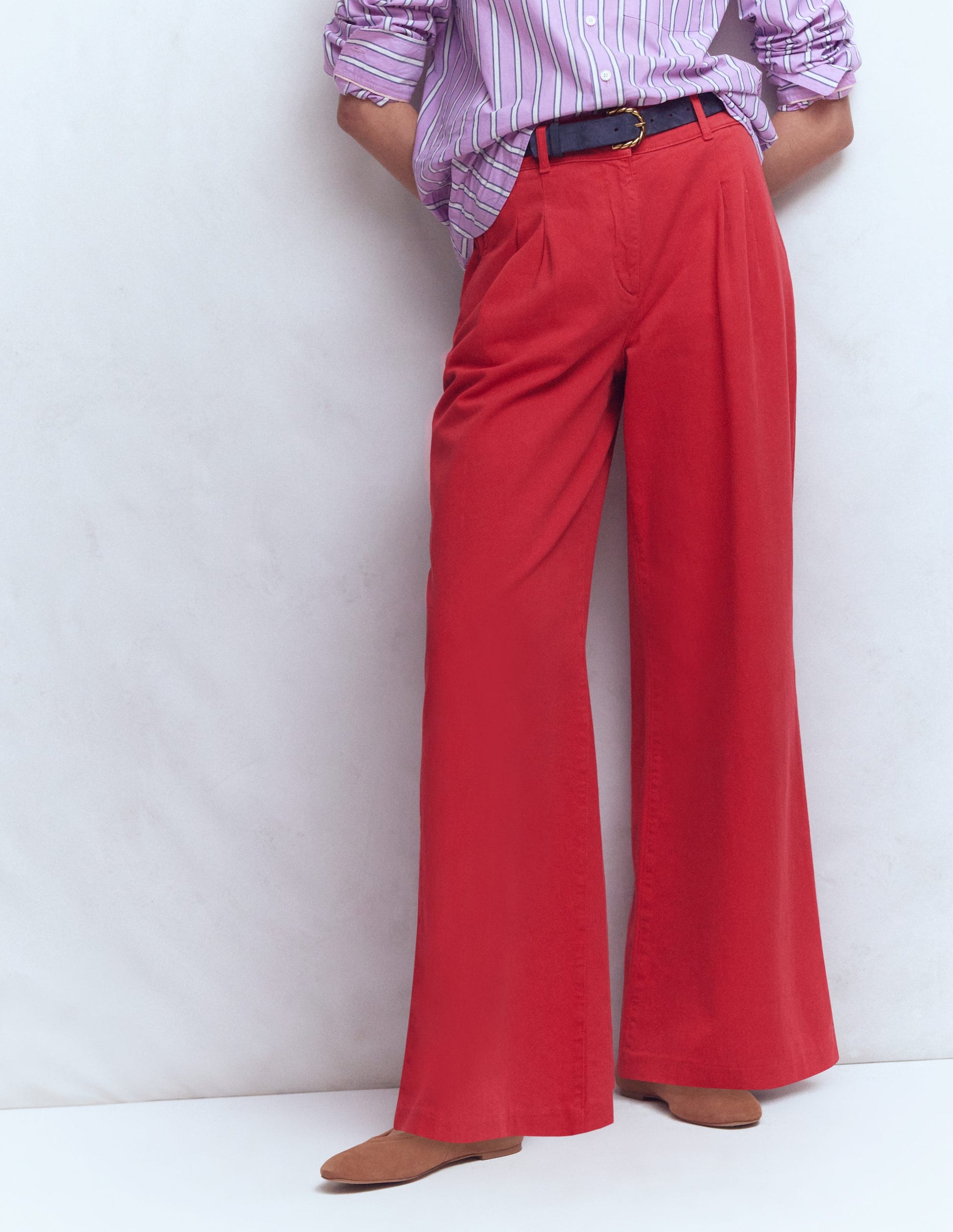 Pantalon large Kensington-Rouge coquelicot-4