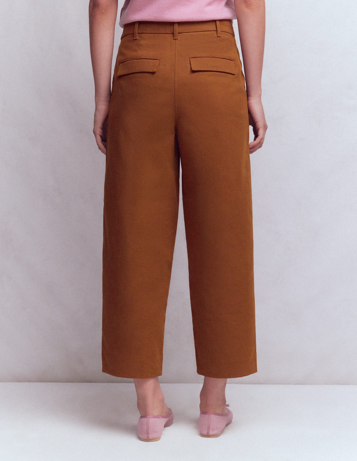 Pantalon Bloomsbury en coton-Brun roux