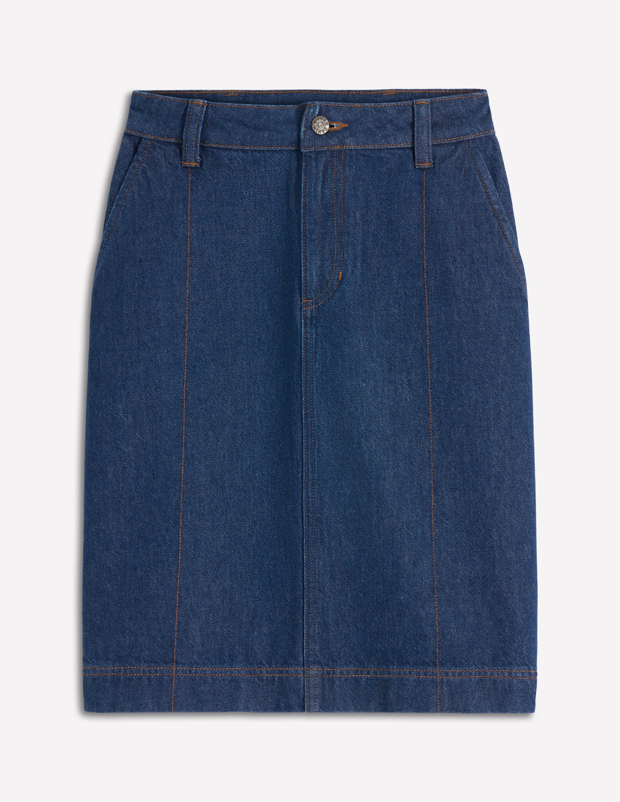 Gerader Jeansrock-Indigo - Image 7