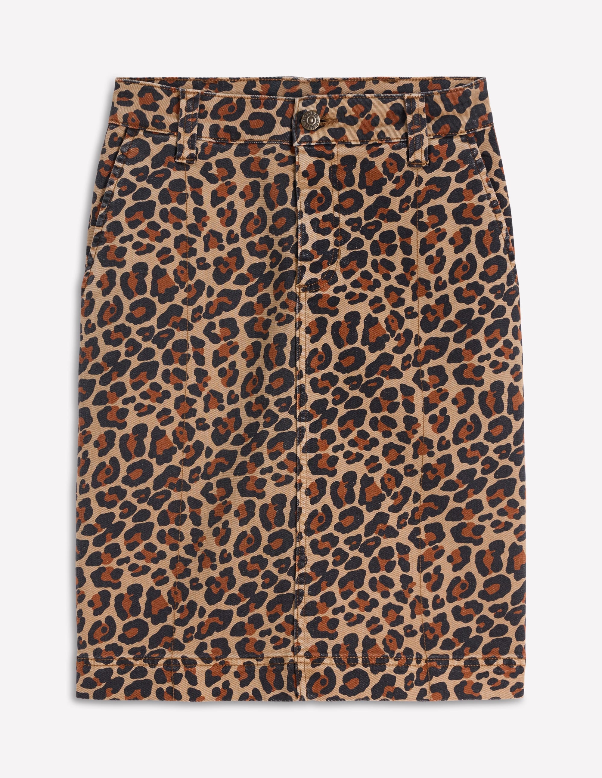 Gerader Jeansrock-Tierfellmuster - Image 6