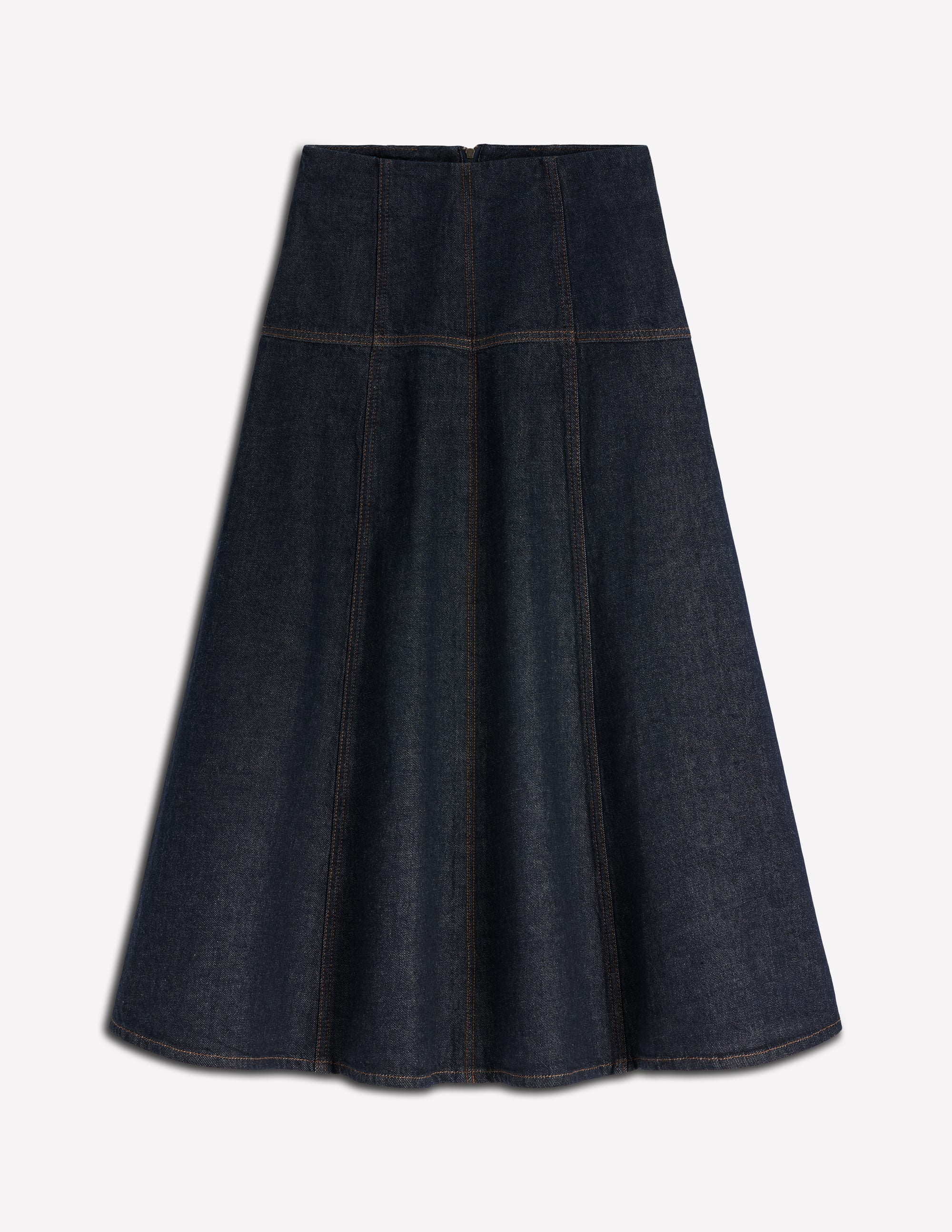 Jeansrock mit Einsätzen-Indigo - Image 6